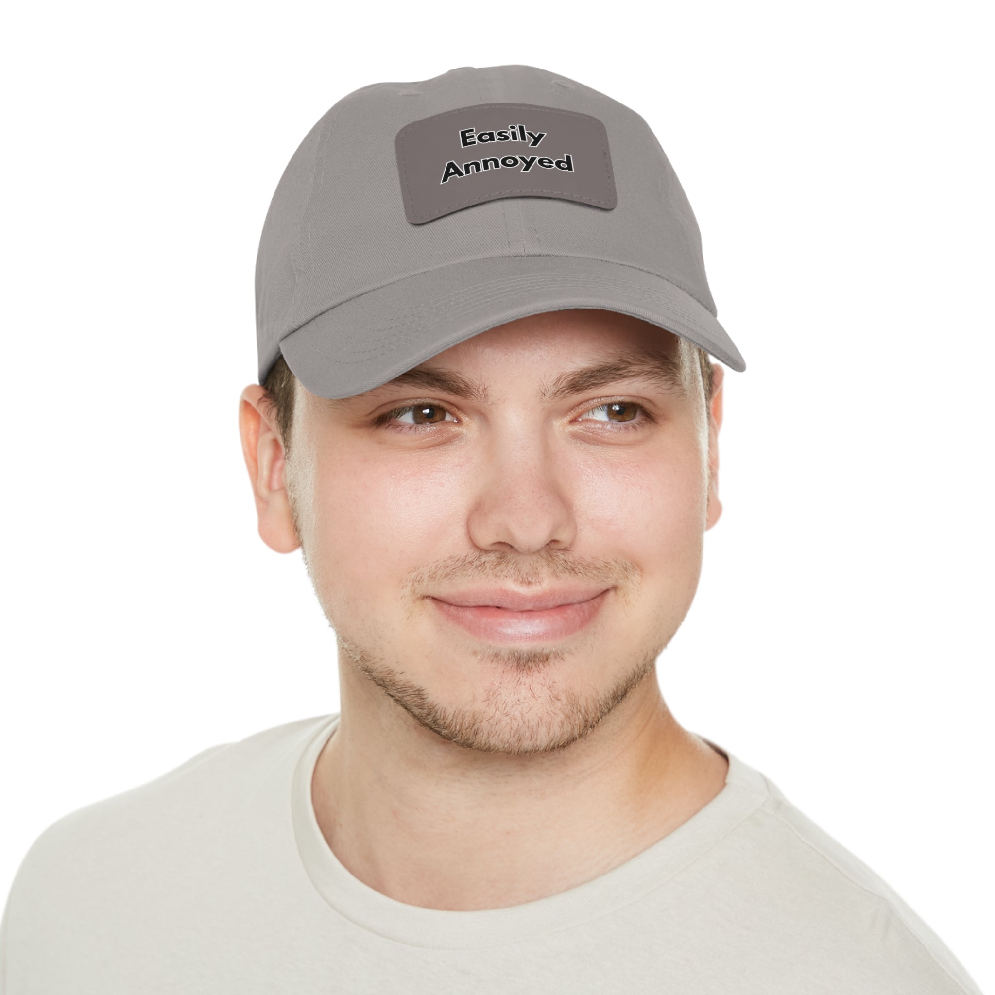 Easily Annoyed Leather Patch "Dad Hat" – Funny Casual Cap