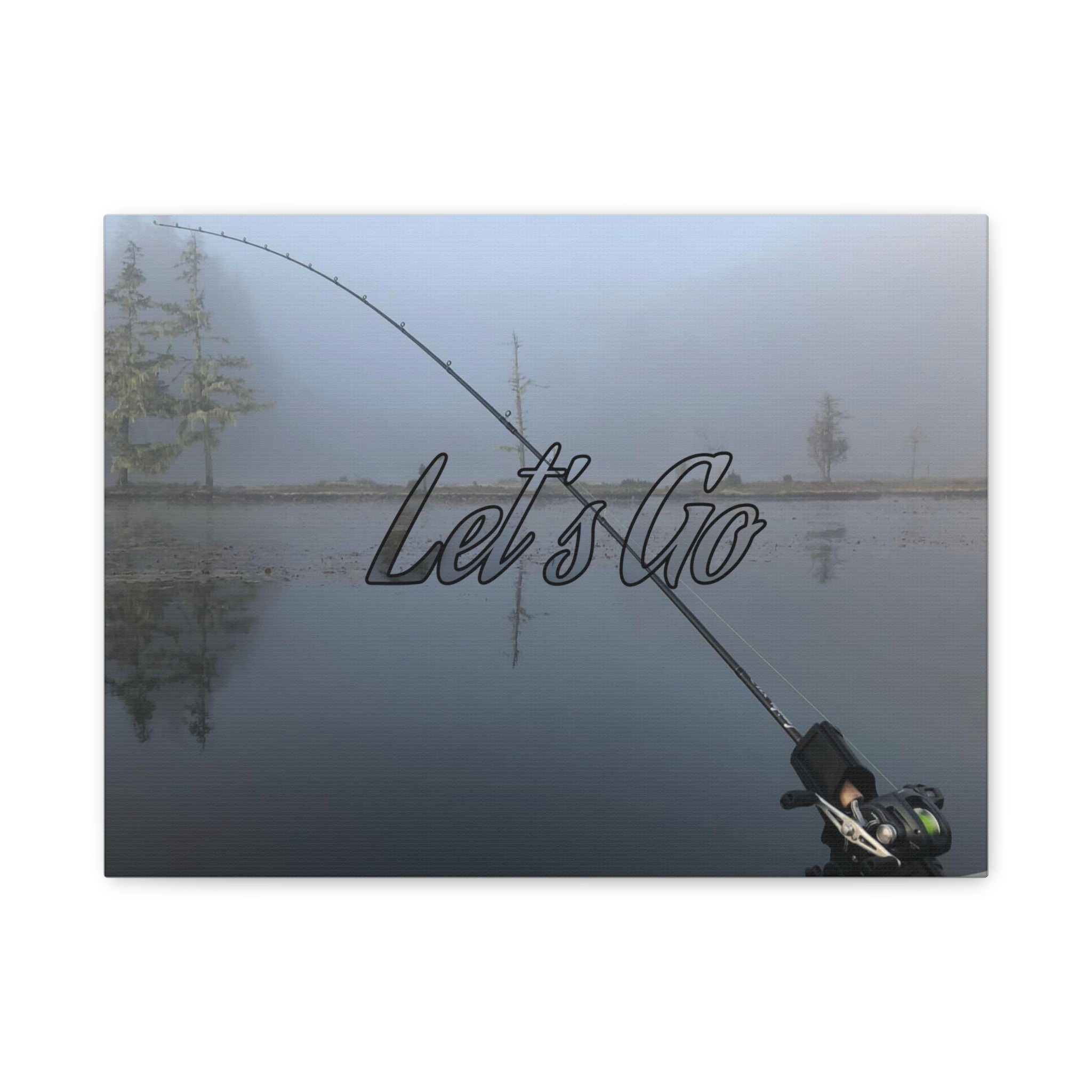 Let’s Go Fishing Canvas Wall Art — Matte Stretched 1.25"