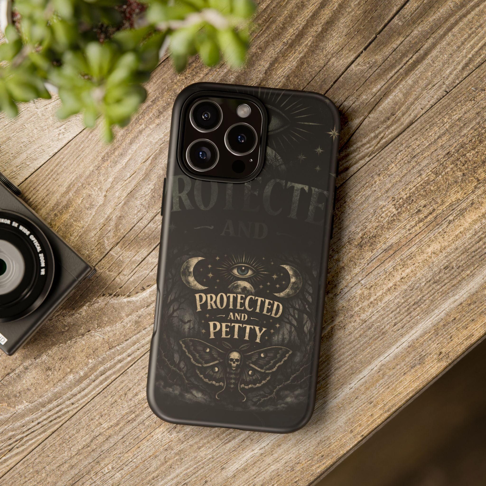 Phone Case — Gothic 'Protected and Petty' Tough Protective Cover