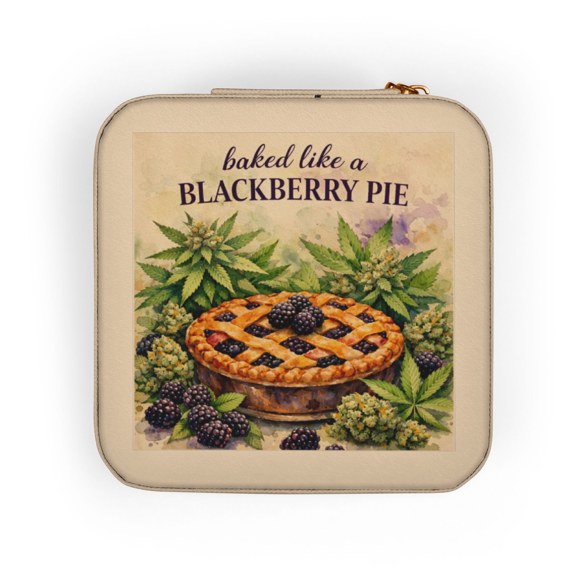 Jewelry Travel Case — 'Baked Like a Blackberry Pie' Compact Organizer