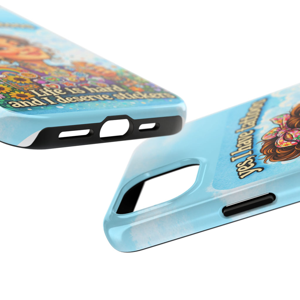 Phone Case — “Yes, I Have Tattoos” Floral Sticker-Loving Protective Case