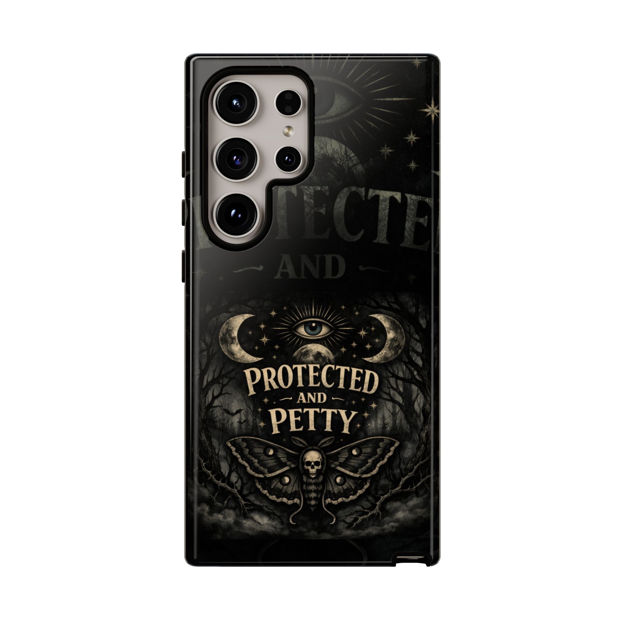 Phone Case — Gothic 'Protected and Petty' Tough Protective Cover