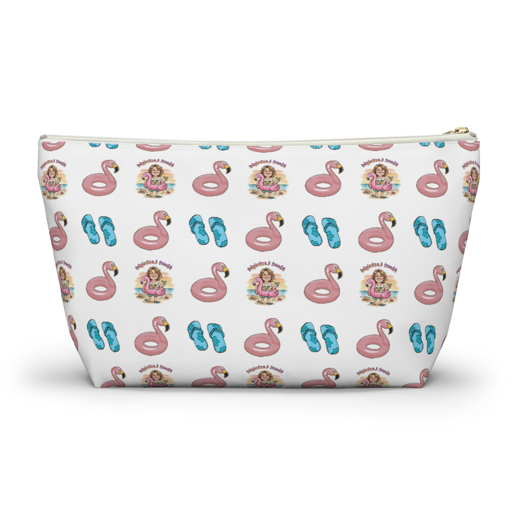 "About Lastnight" Accessory Pouch w T-bottom