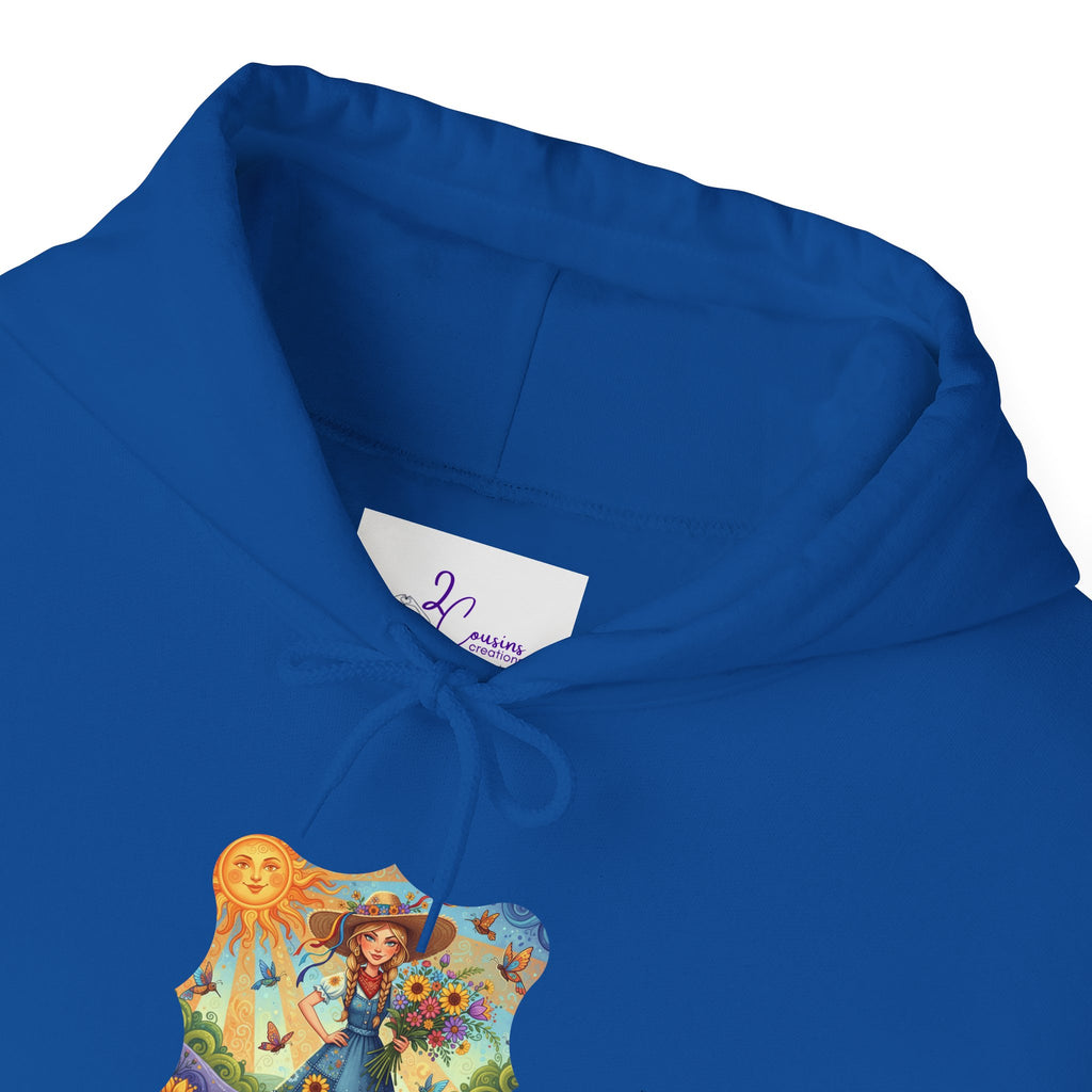 Whimsical Garden Hoodie — "FEISTY" Illustrated Comfort Sweatshirt