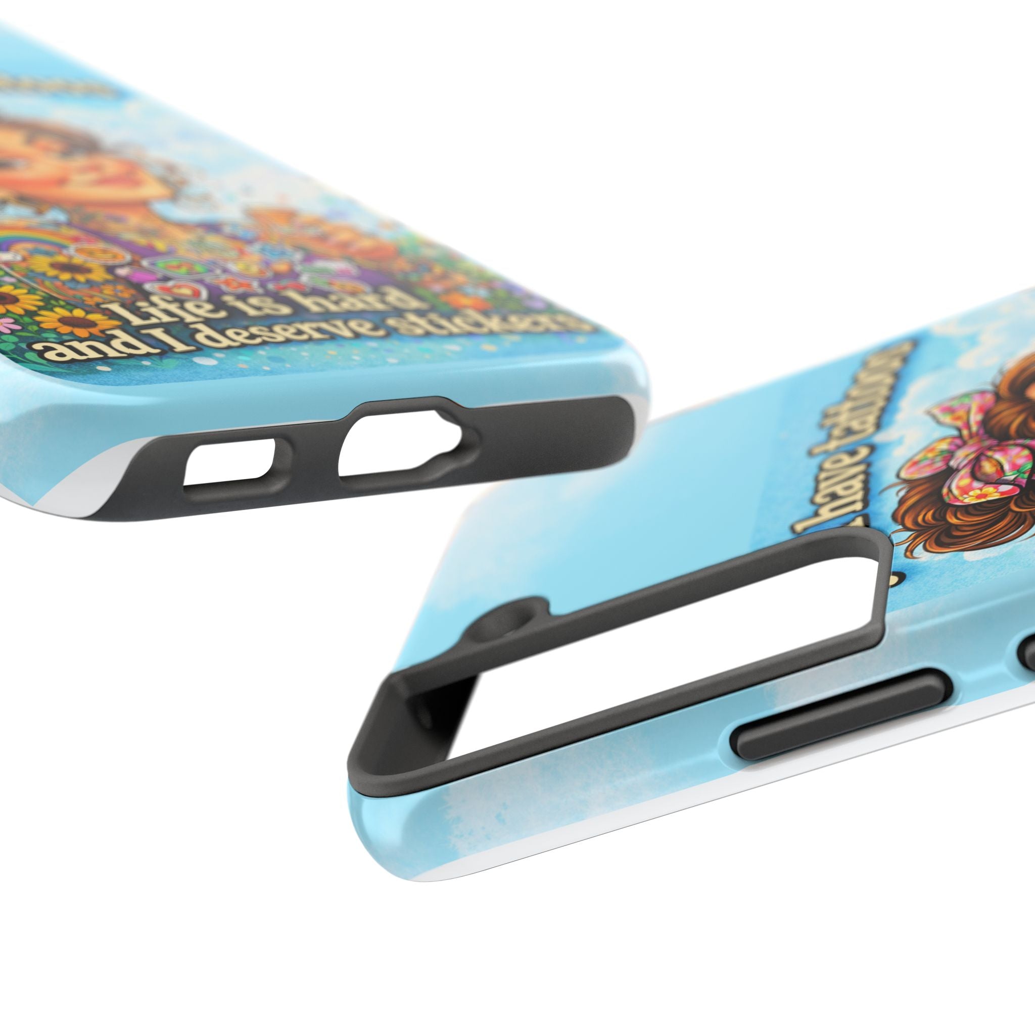 Phone Case — “Yes, I Have Tattoos” Floral Sticker-Loving Protective Case