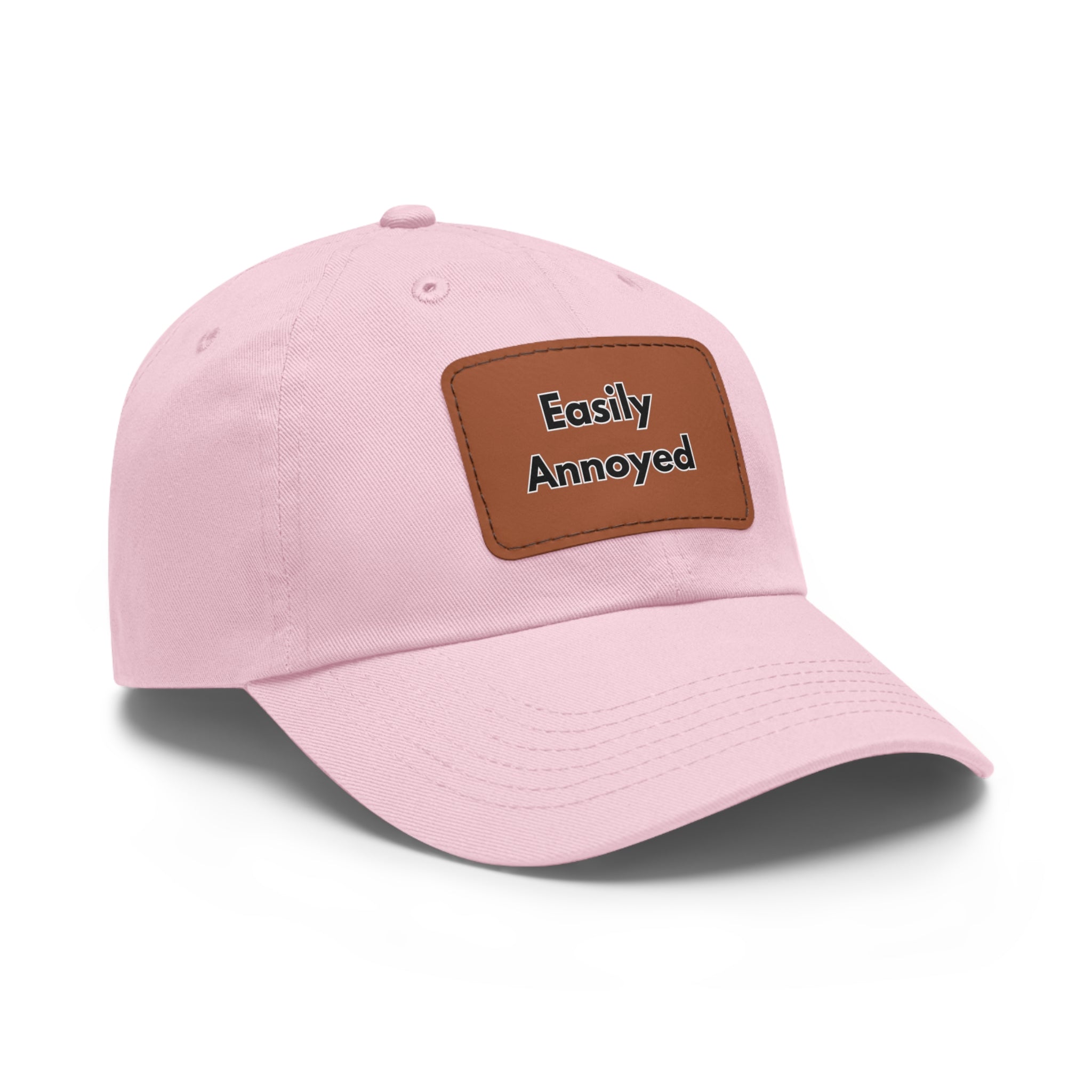 Easily Annoyed Leather Patch "Dad Hat" – Funny Casual Cap