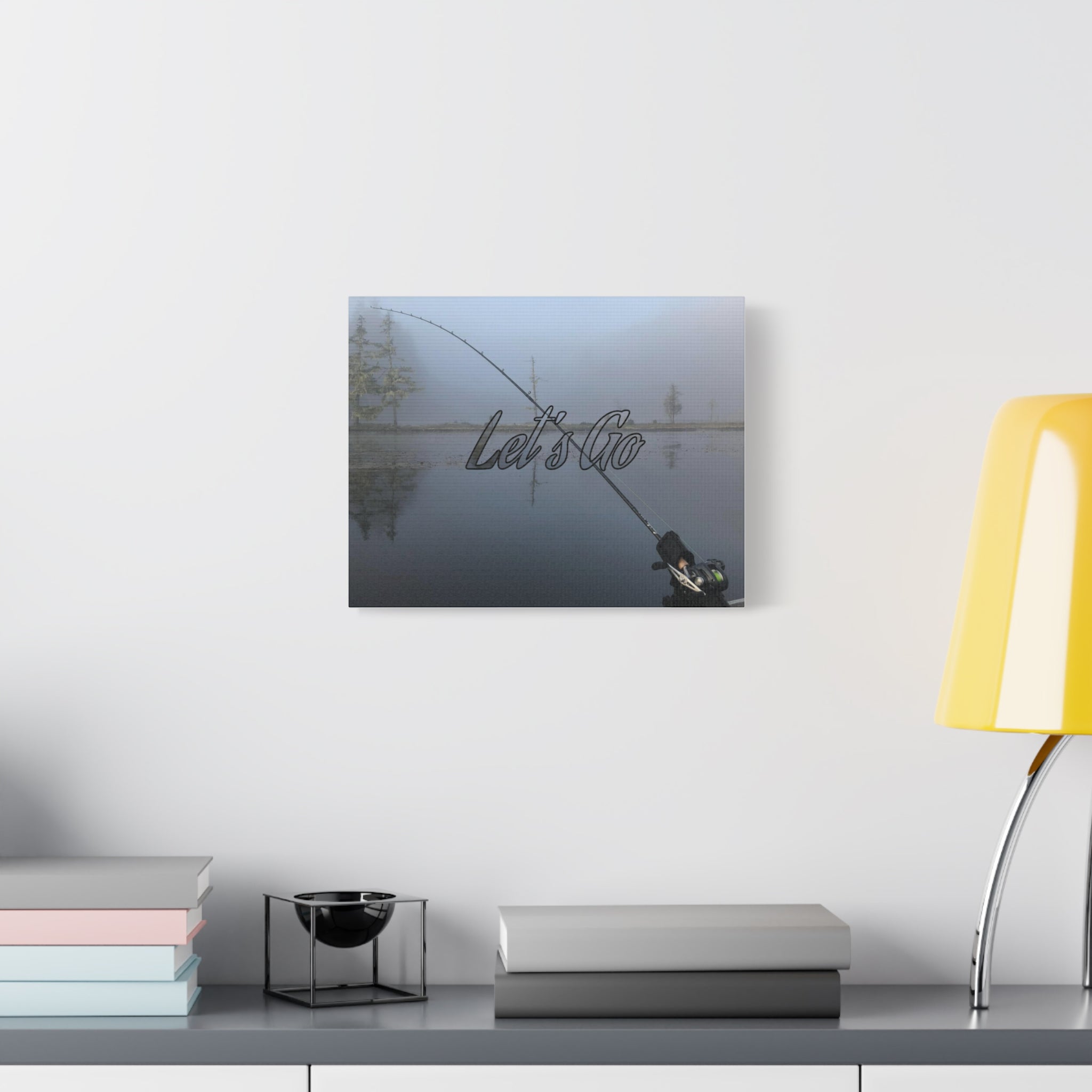Let’s Go Fishing Canvas Wall Art — Matte Stretched 1.25"