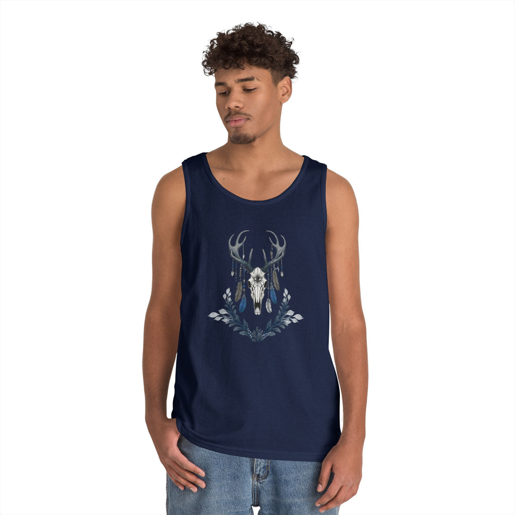 Deer Skull Boho Tank