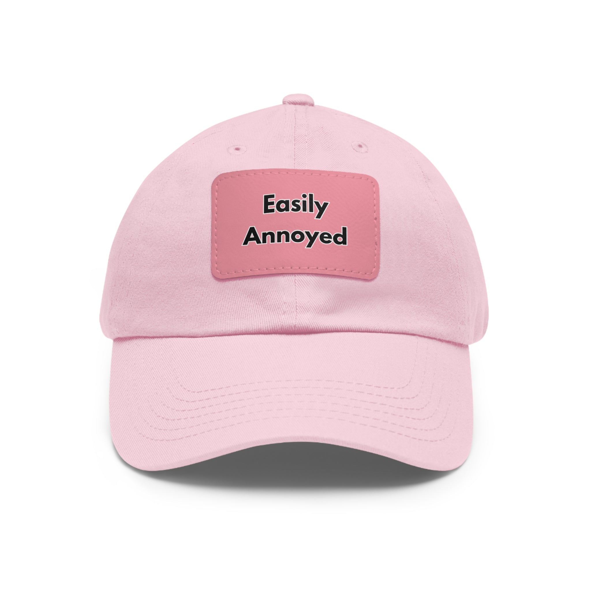 Easily Annoyed Leather Patch "Dad Hat" – Funny Casual Cap