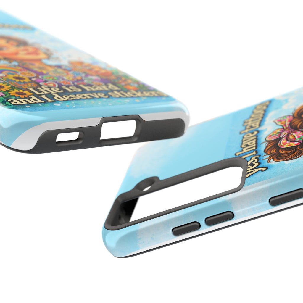Phone Case — “Yes, I Have Tattoos” Floral Sticker-Loving Protective Case