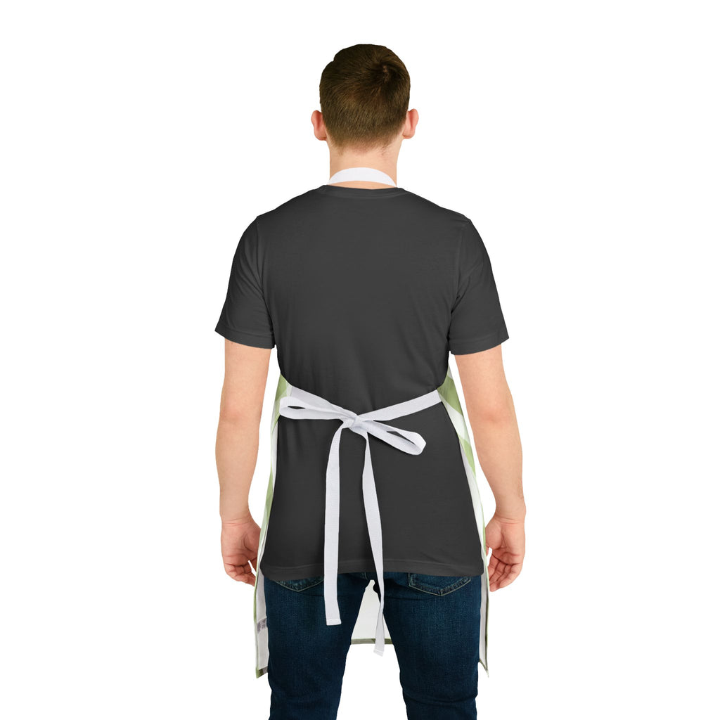 Apron "This Kitchen Runs on Sarcasm" – Plaid Chef Apron for Home Cooks & Gift Giving