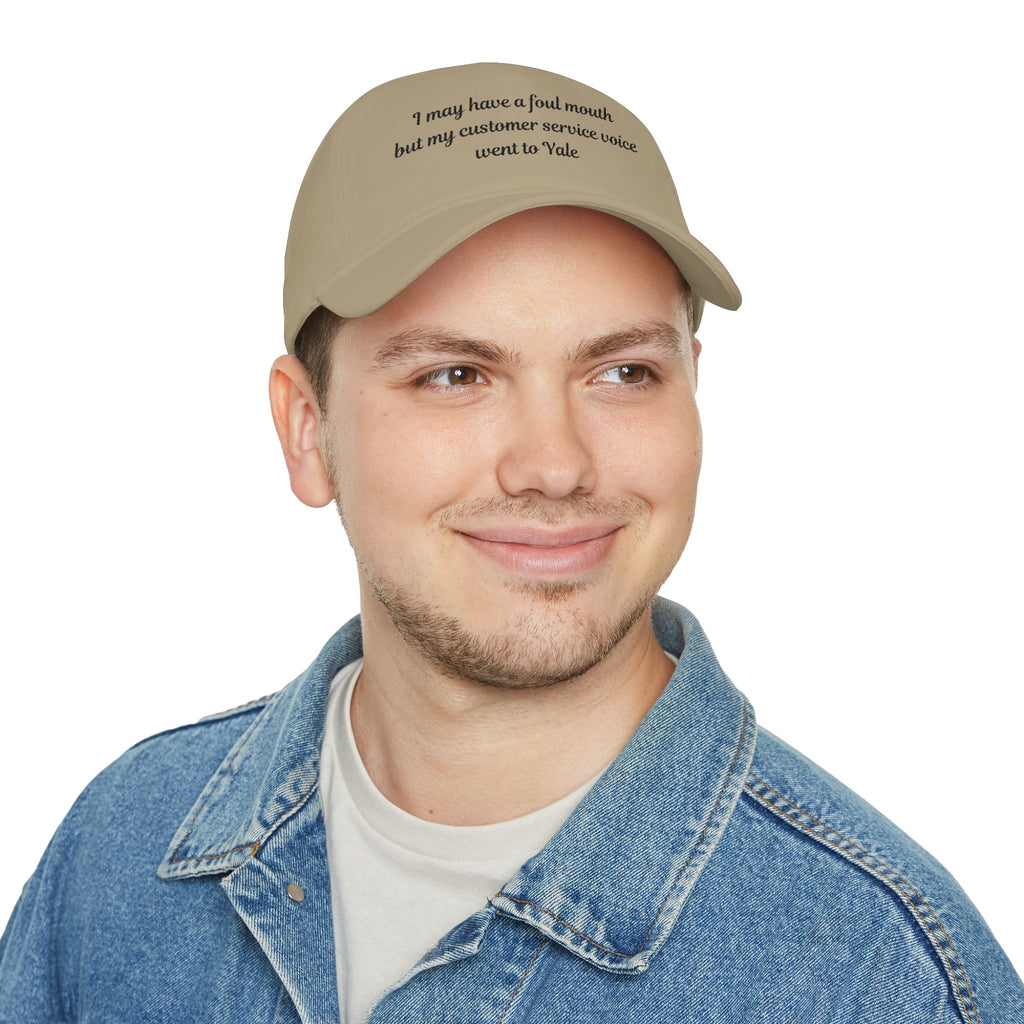 I may have a foul mouth Low Profile Embroidered Baseball Cap — Women's Attitude Hat