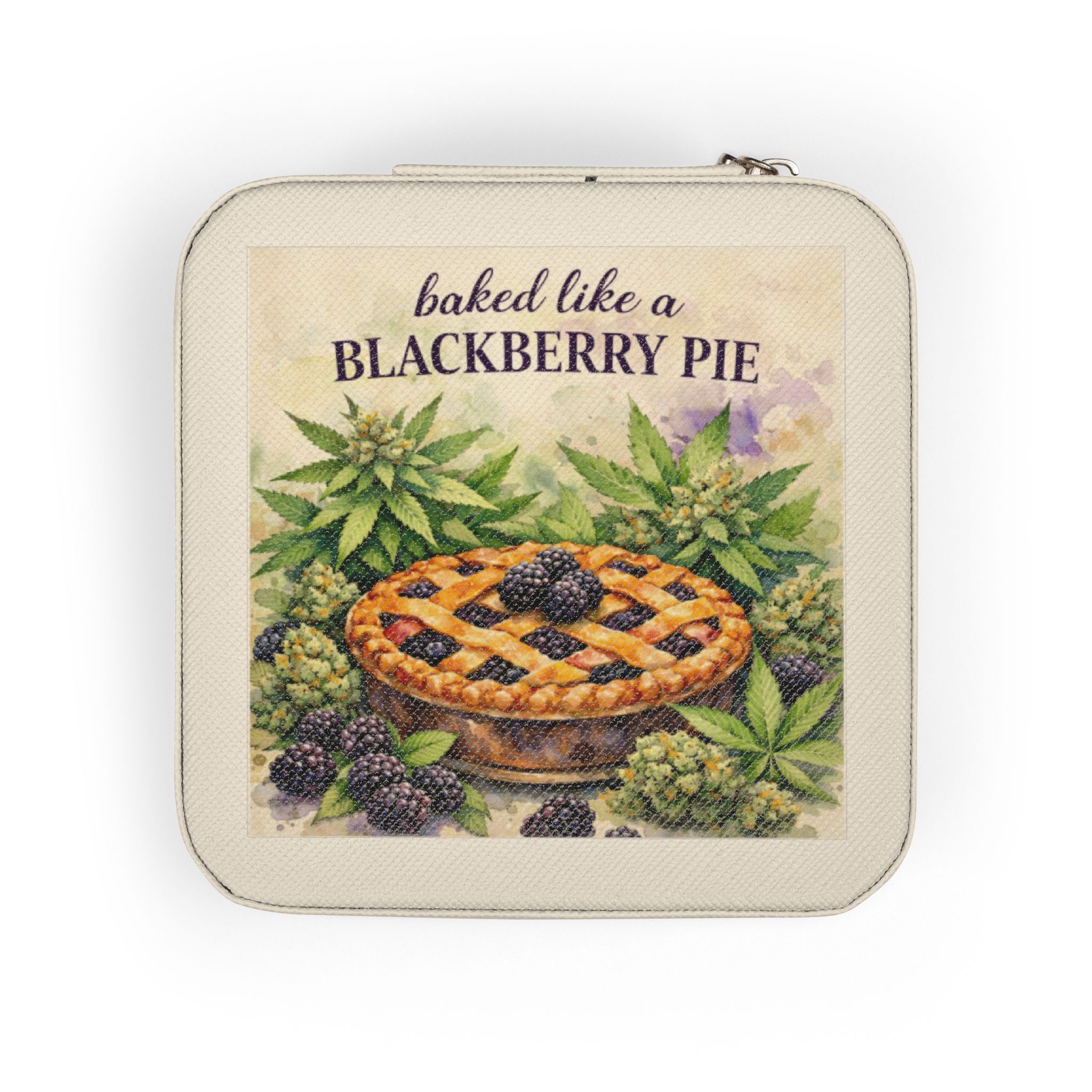 Jewelry Travel Case — 'Baked Like a Blackberry Pie' Compact Organizer
