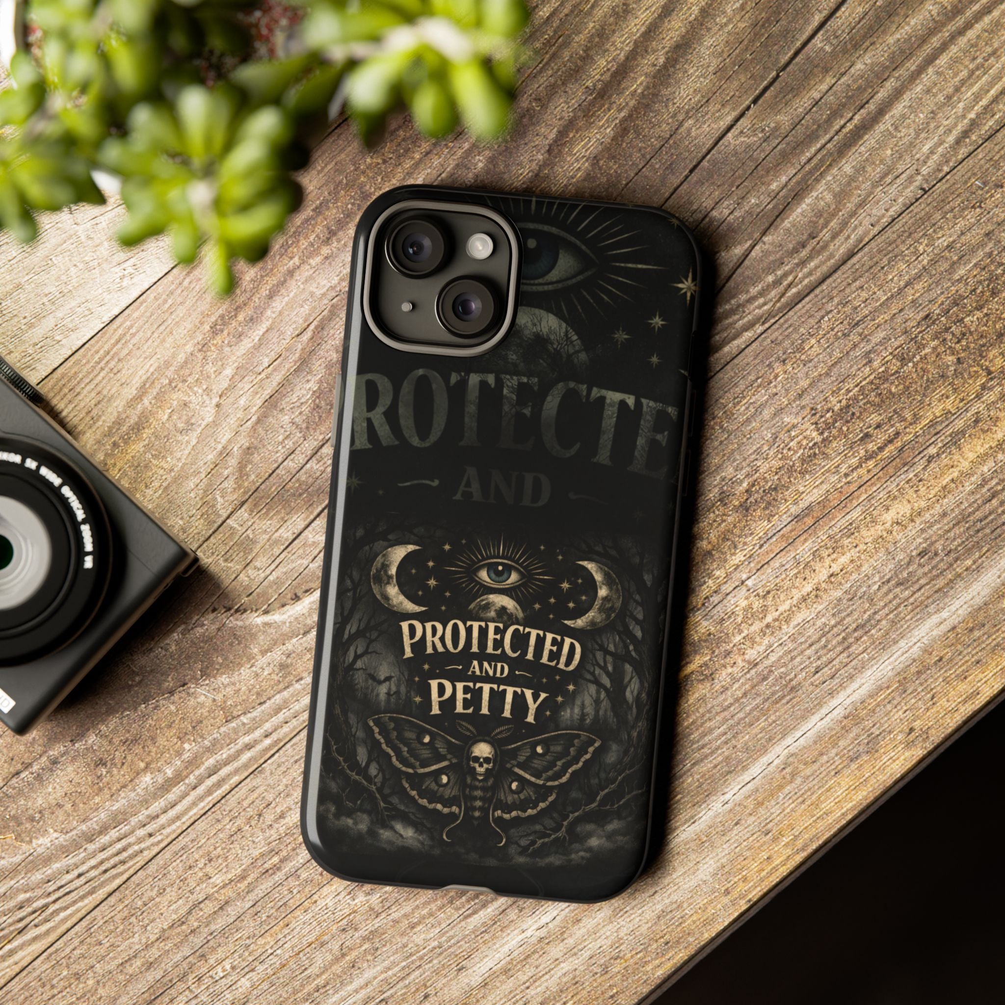 Phone Case — Gothic 'Protected and Petty' Tough Protective Cover