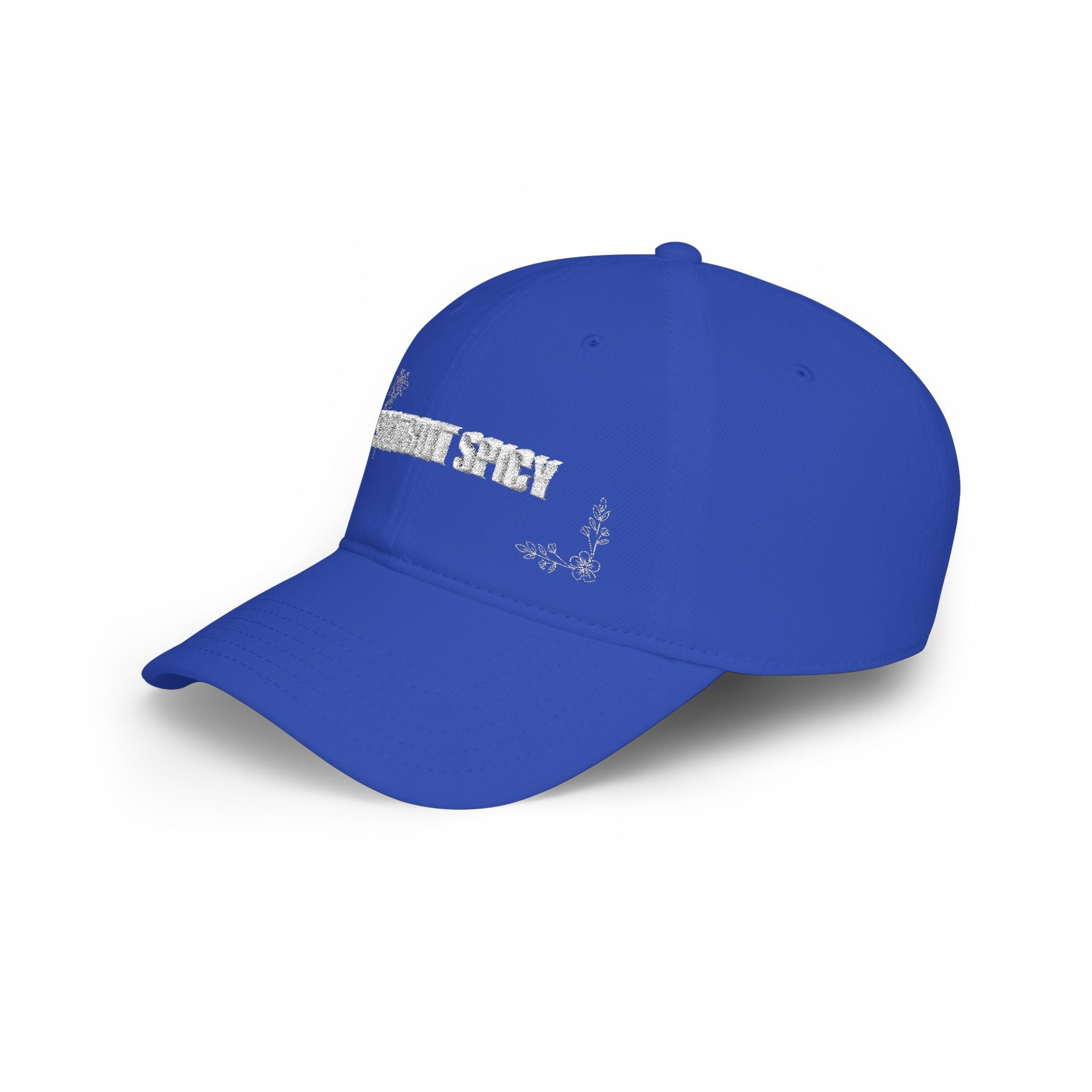 Soft But Spicy Embroidered Baseball Cap — Low Profile Summer Hat
