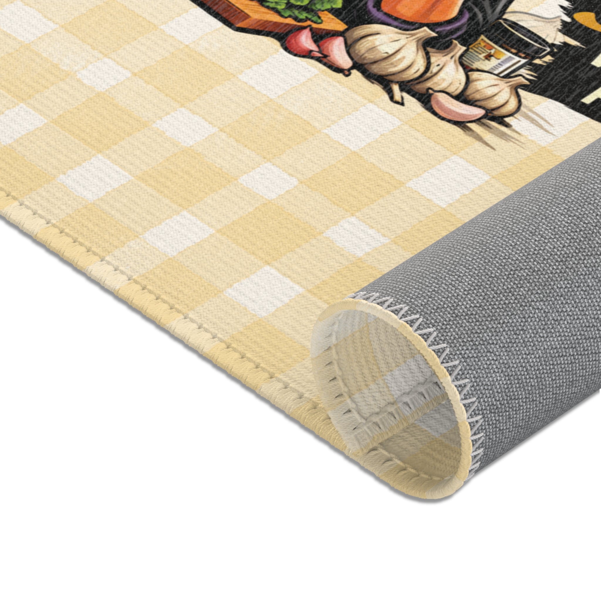 Garlic Lover Area Rug — “If you don’t smell like garlic, we can’t be friends” Kitchen Accent Rug