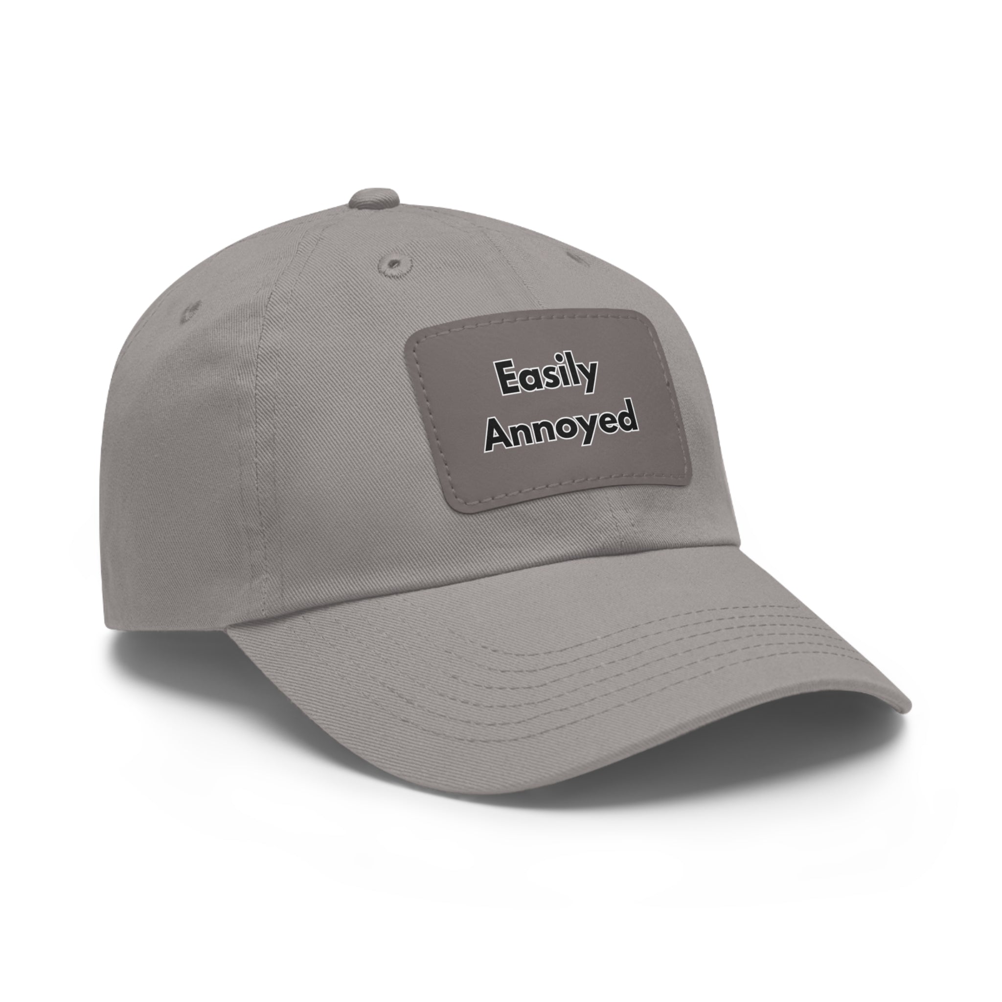 Easily Annoyed Leather Patch "Dad Hat" – Funny Casual Cap