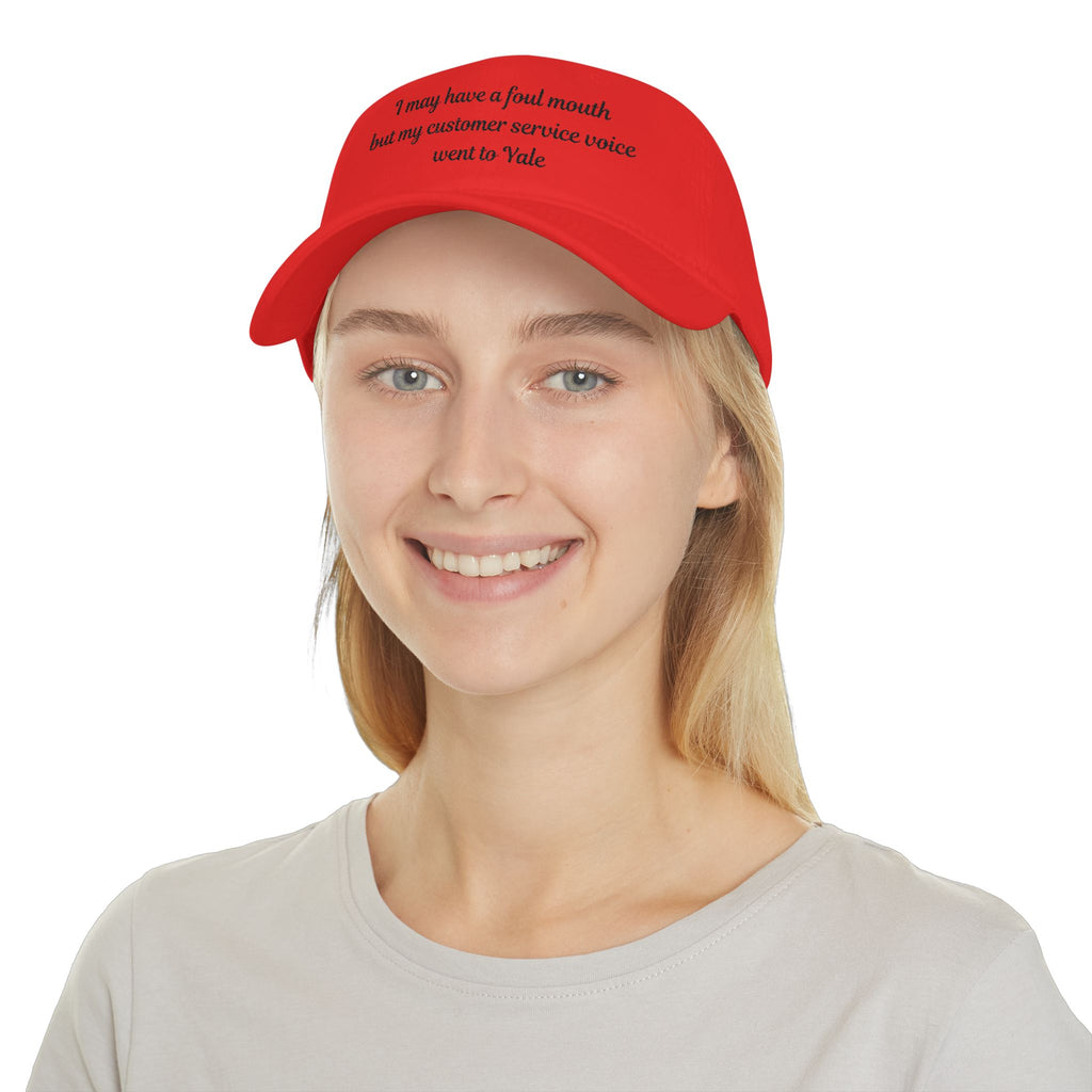 I may have a foul mouth Low Profile Embroidered Baseball Cap — Women's Attitude Hat
