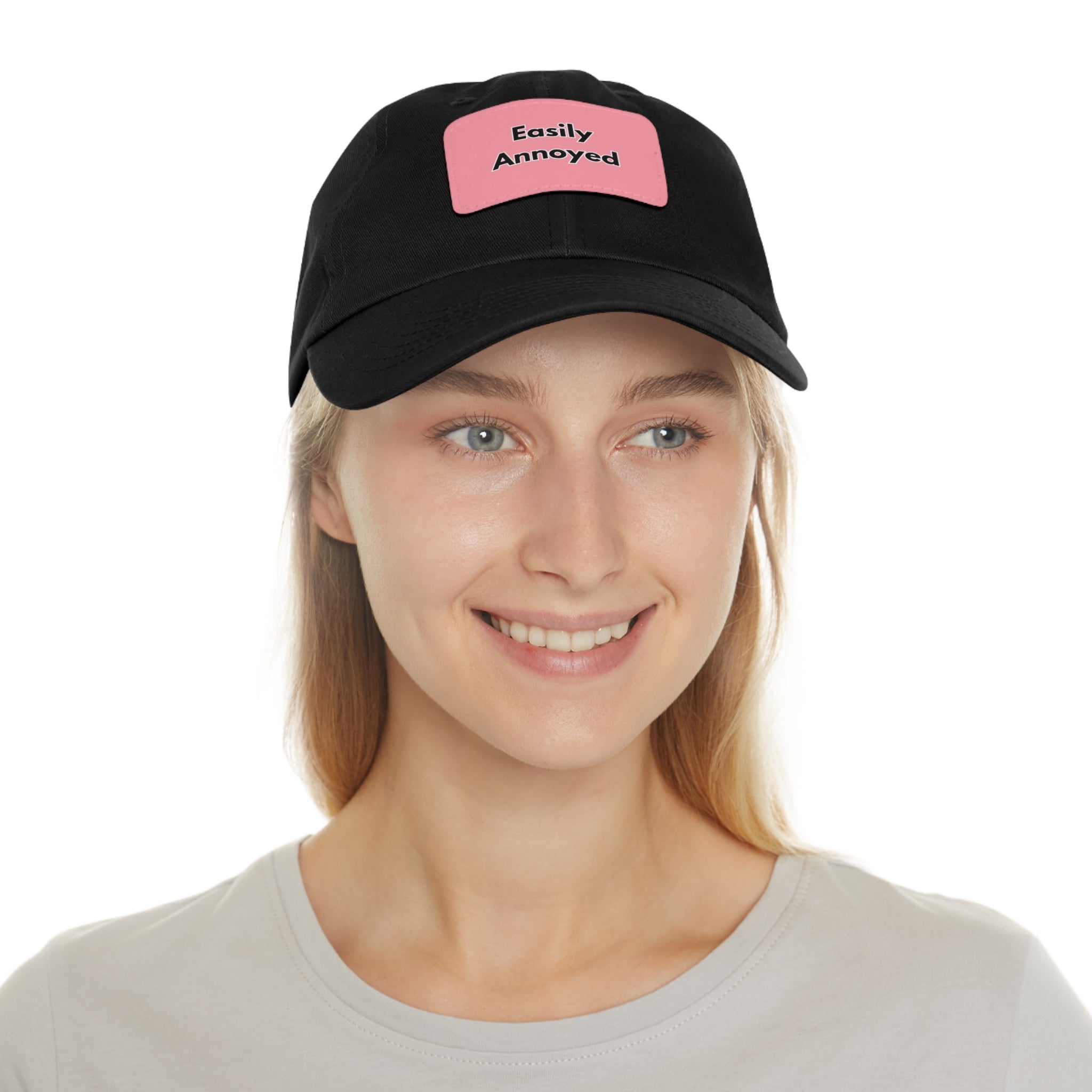 Easily Annoyed Leather Patch "Dad Hat" – Funny Casual Cap