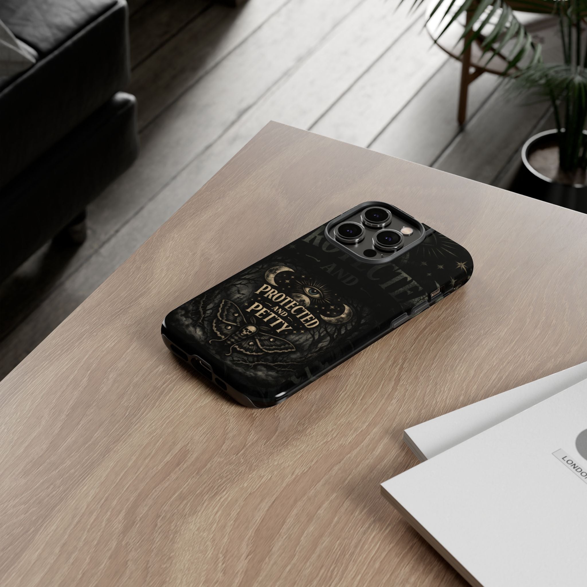 Phone Case — Gothic 'Protected and Petty' Tough Protective Cover