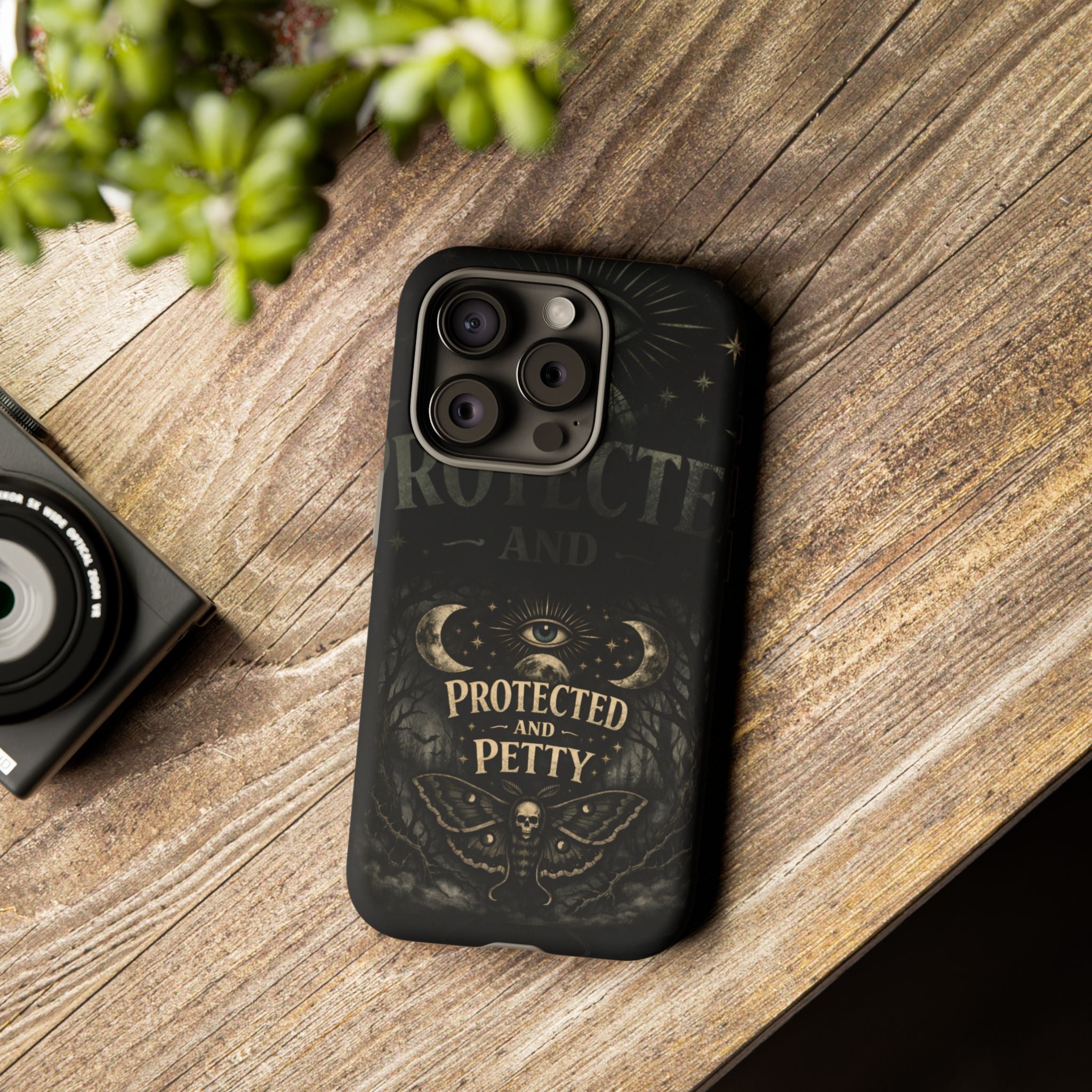 Phone Case — Gothic 'Protected and Petty' Tough Protective Cover