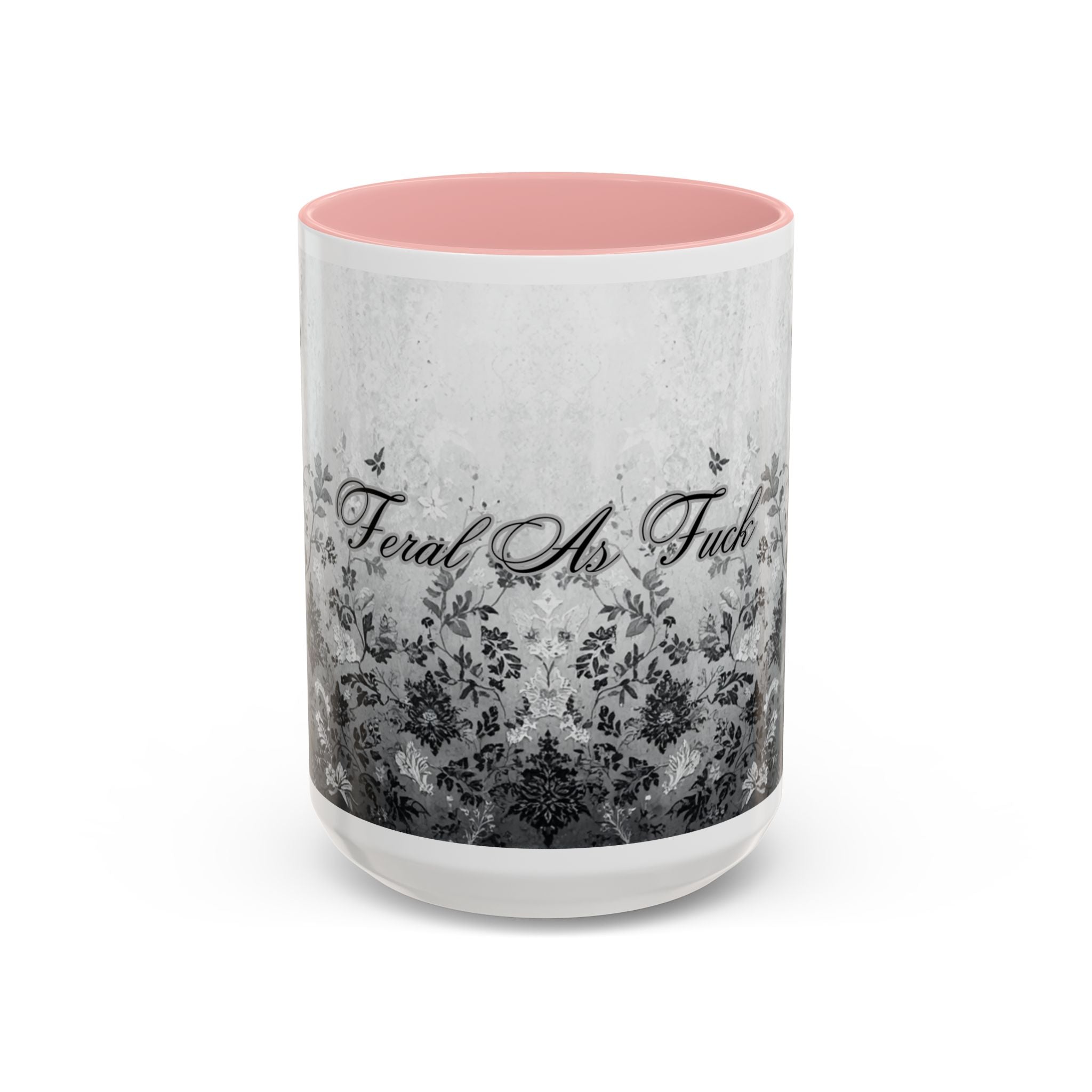 Coffee Mug — “Feral As F**k” Vintage Floral Accent Mug (11/15 oz)