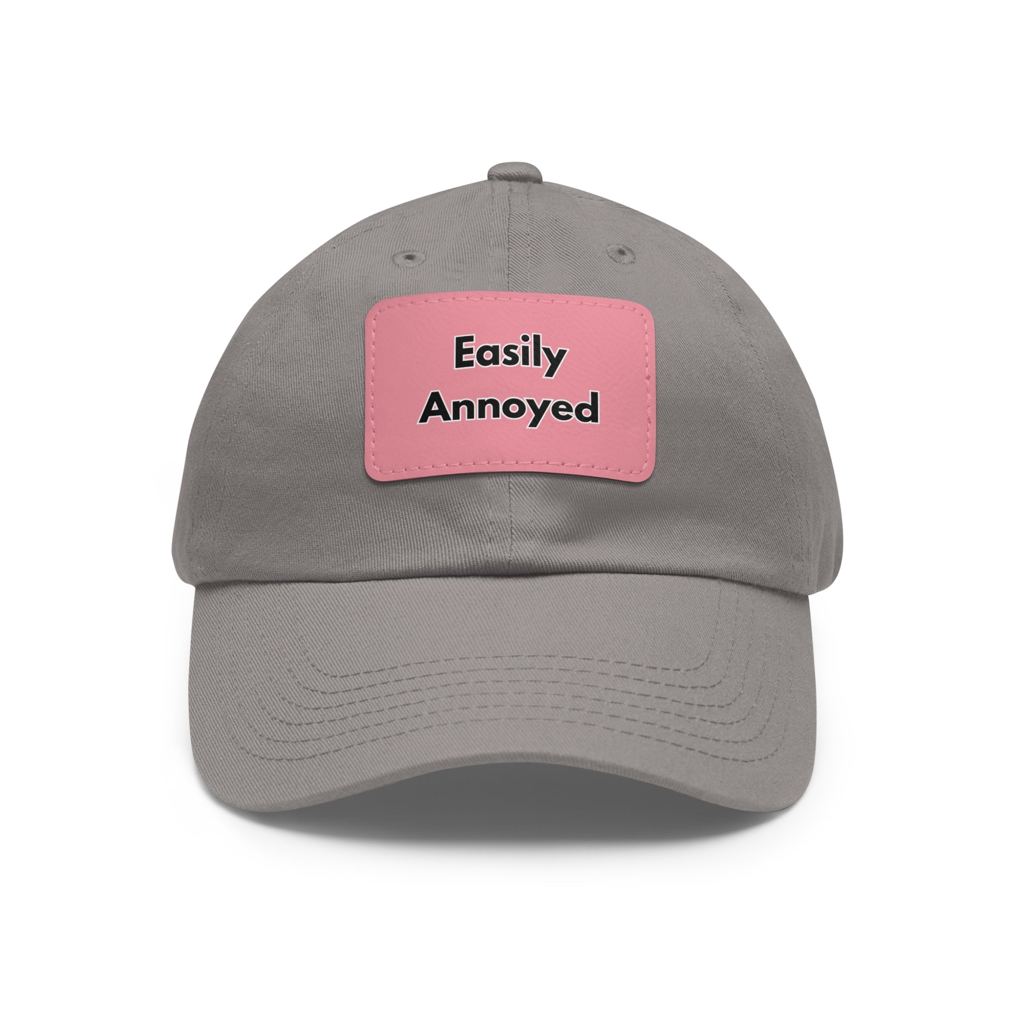 Easily Annoyed Leather Patch "Dad Hat" – Funny Casual Cap