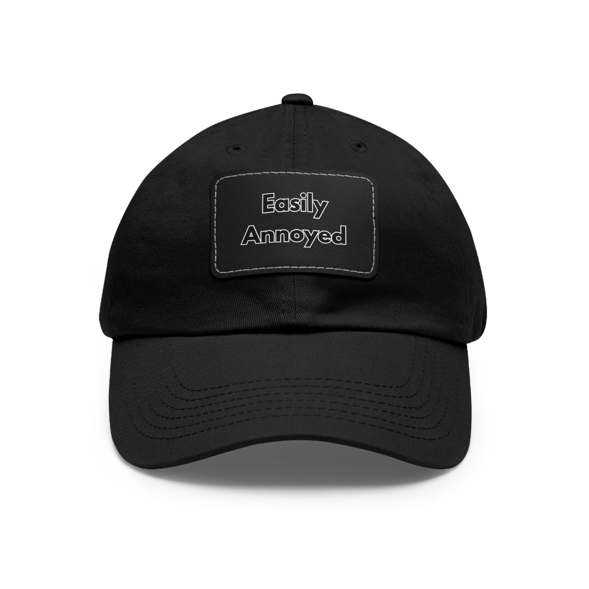 Easily Annoyed Leather Patch "Dad Hat" – Funny Casual Cap