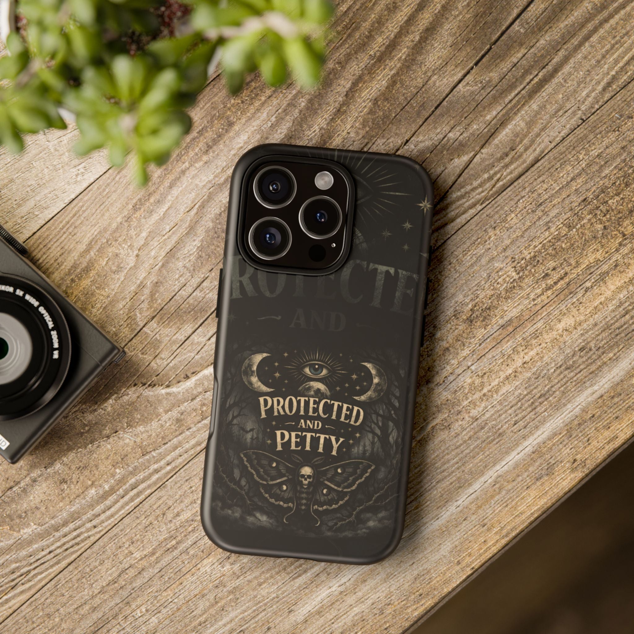 Phone Case — Gothic 'Protected and Petty' Tough Protective Cover