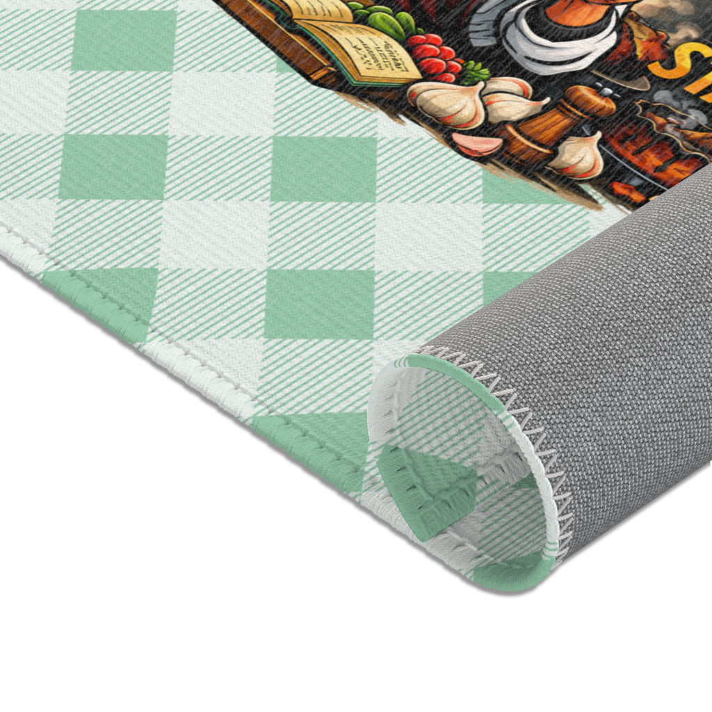 Funny Chef Area Rug – “If You Don't Like My Cooking Lower Your Standards” Kitchen Floor Mat