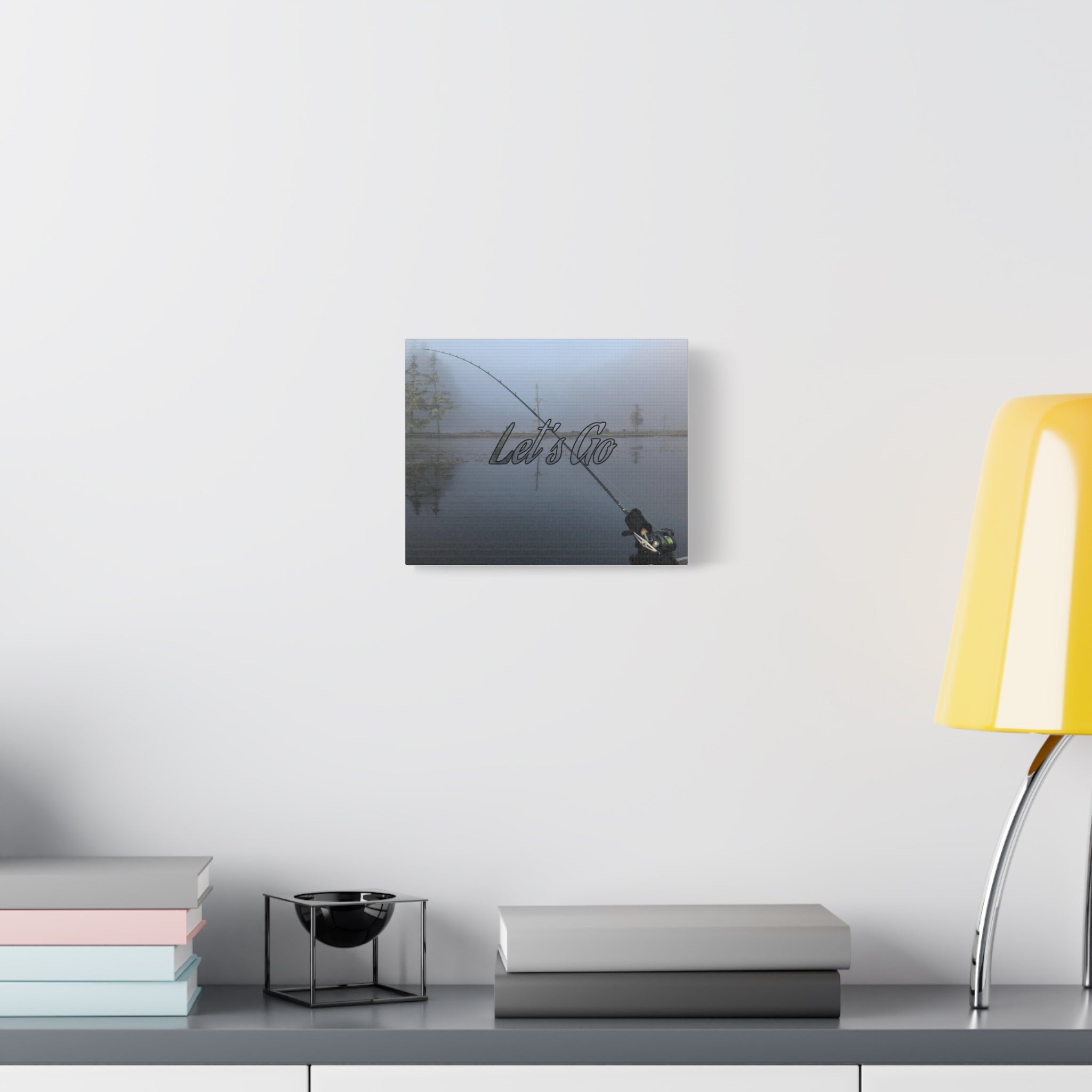Let’s Go Fishing Canvas Wall Art — Matte Stretched 1.25"