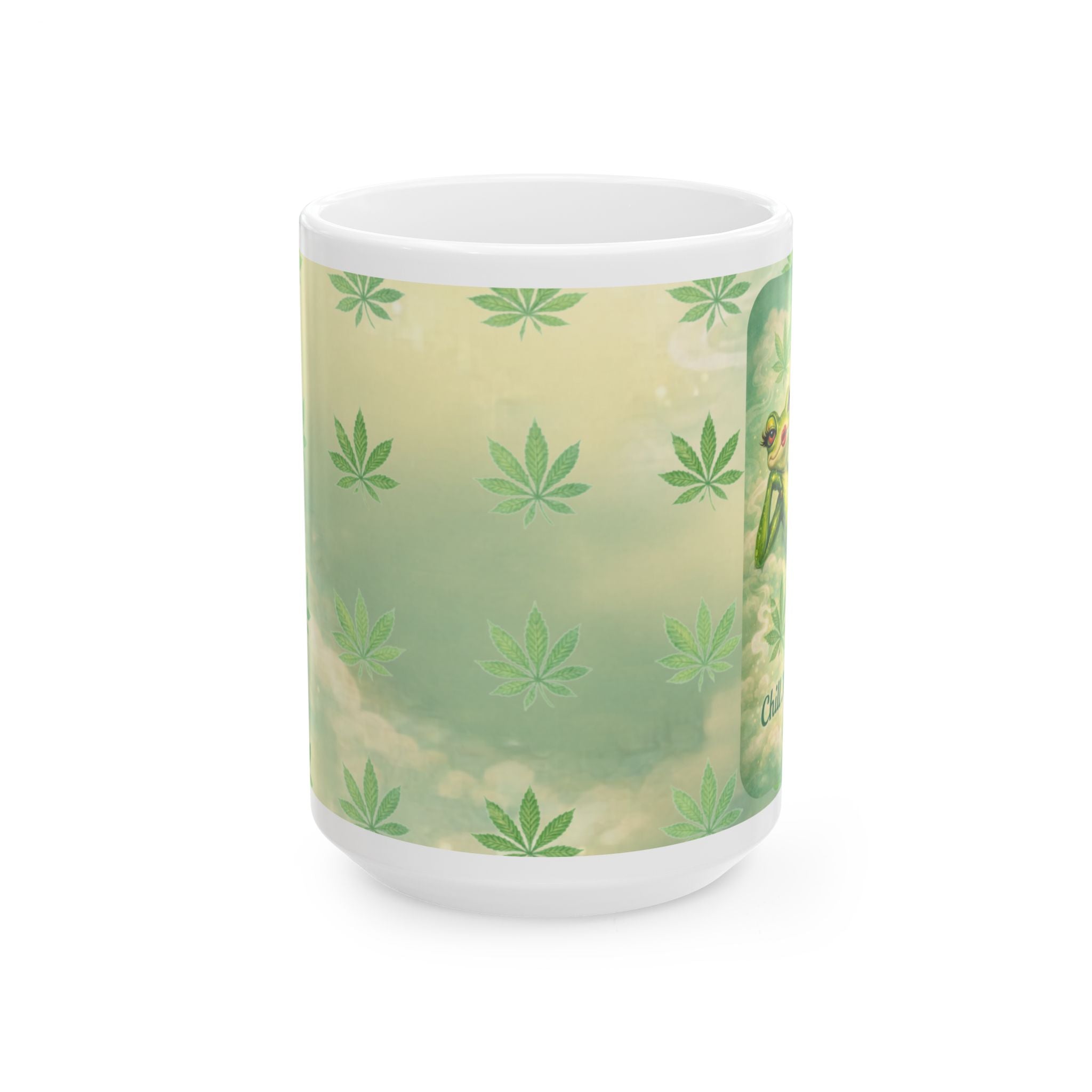 Chill Mode Activated Frog Ceramic Mug — Relaxing 15oz Mug
