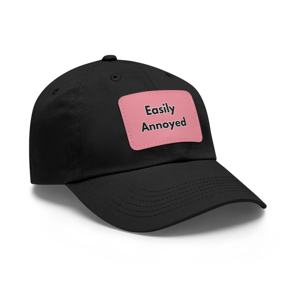 Easily Annoyed Leather Patch "Dad Hat" – Funny Casual Cap