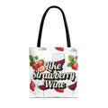 Tote — " Like Strawberry Wine" Patterned Tote Bag
