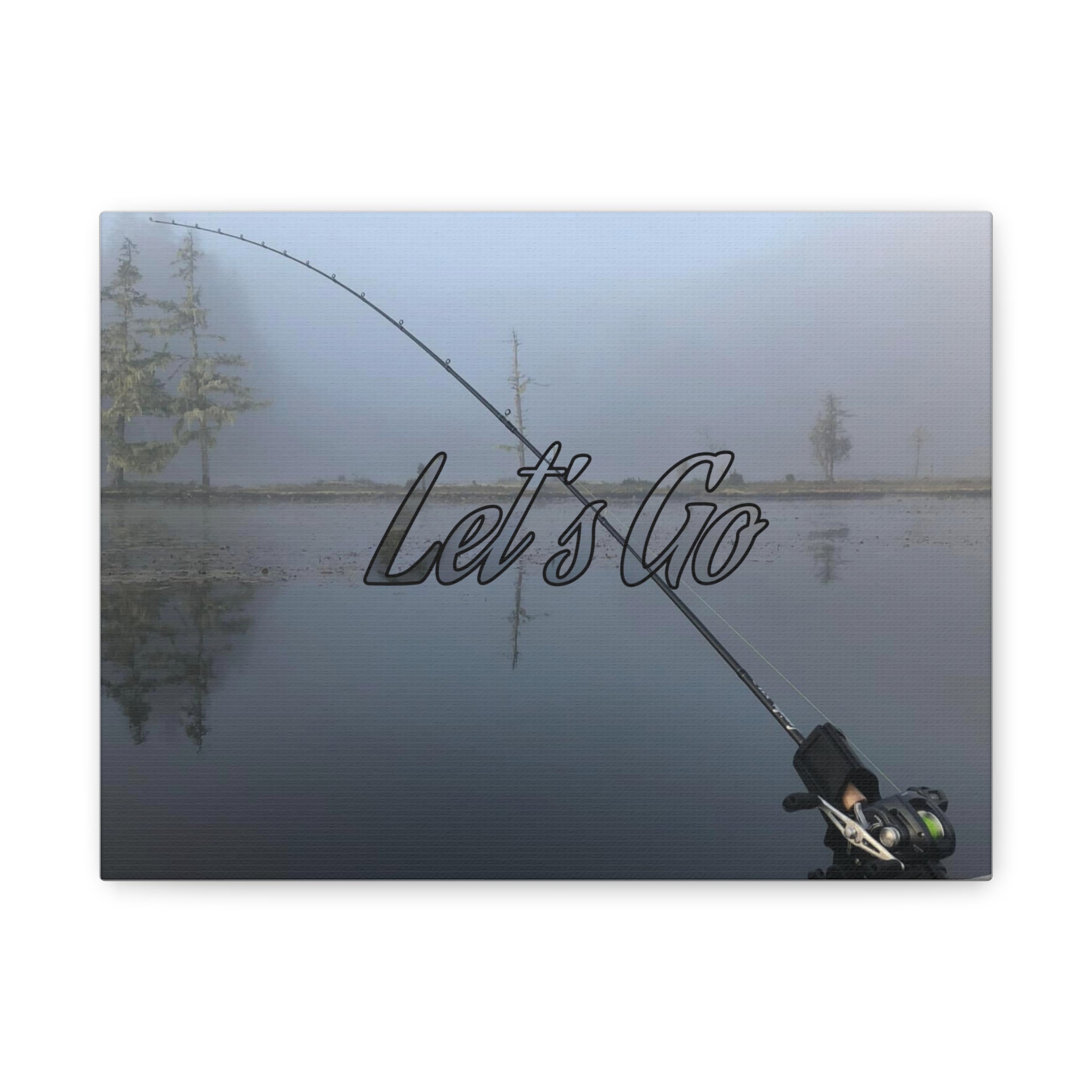 Let’s Go Fishing Canvas Wall Art — Matte Stretched 1.25"