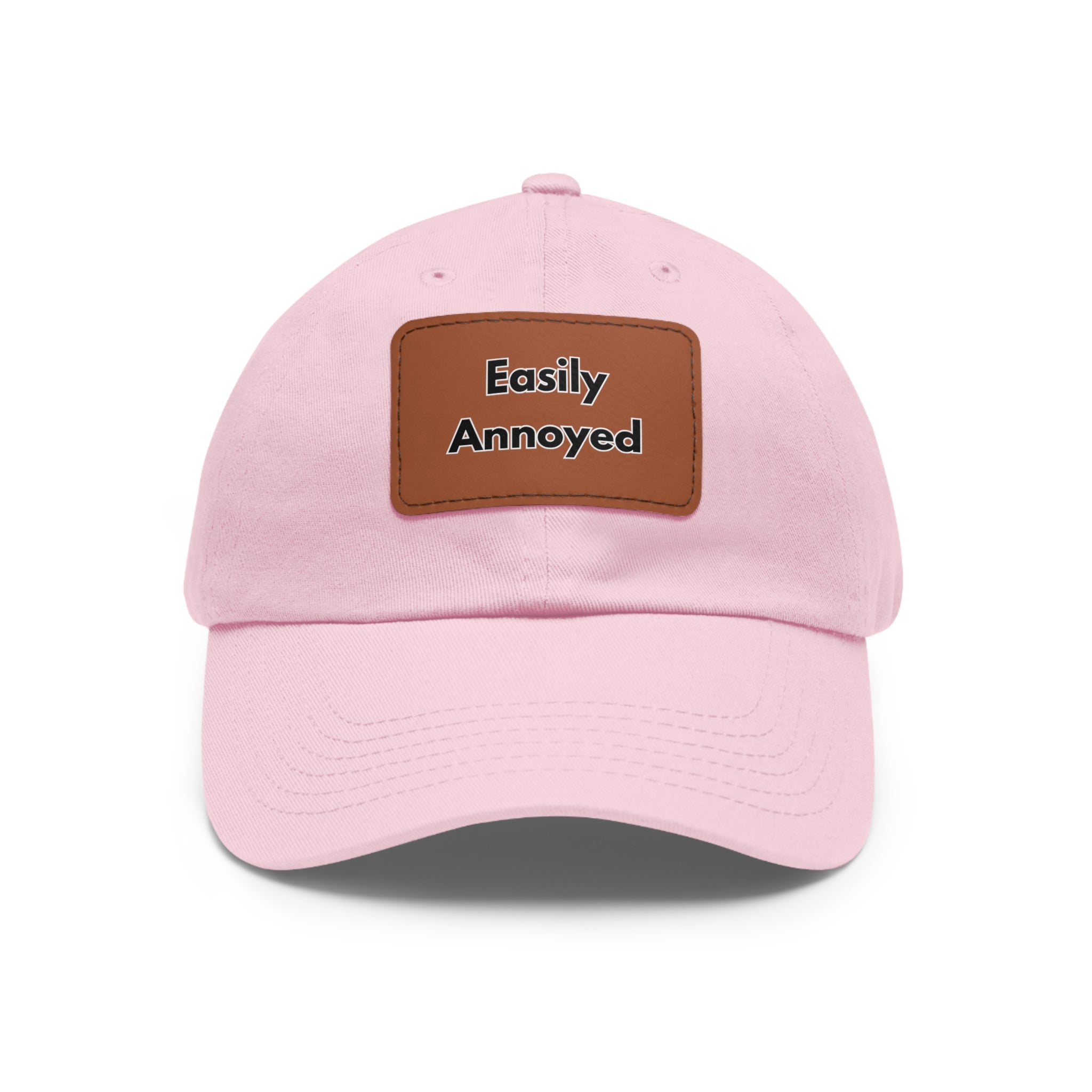 Easily Annoyed Leather Patch "Dad Hat" – Funny Casual Cap