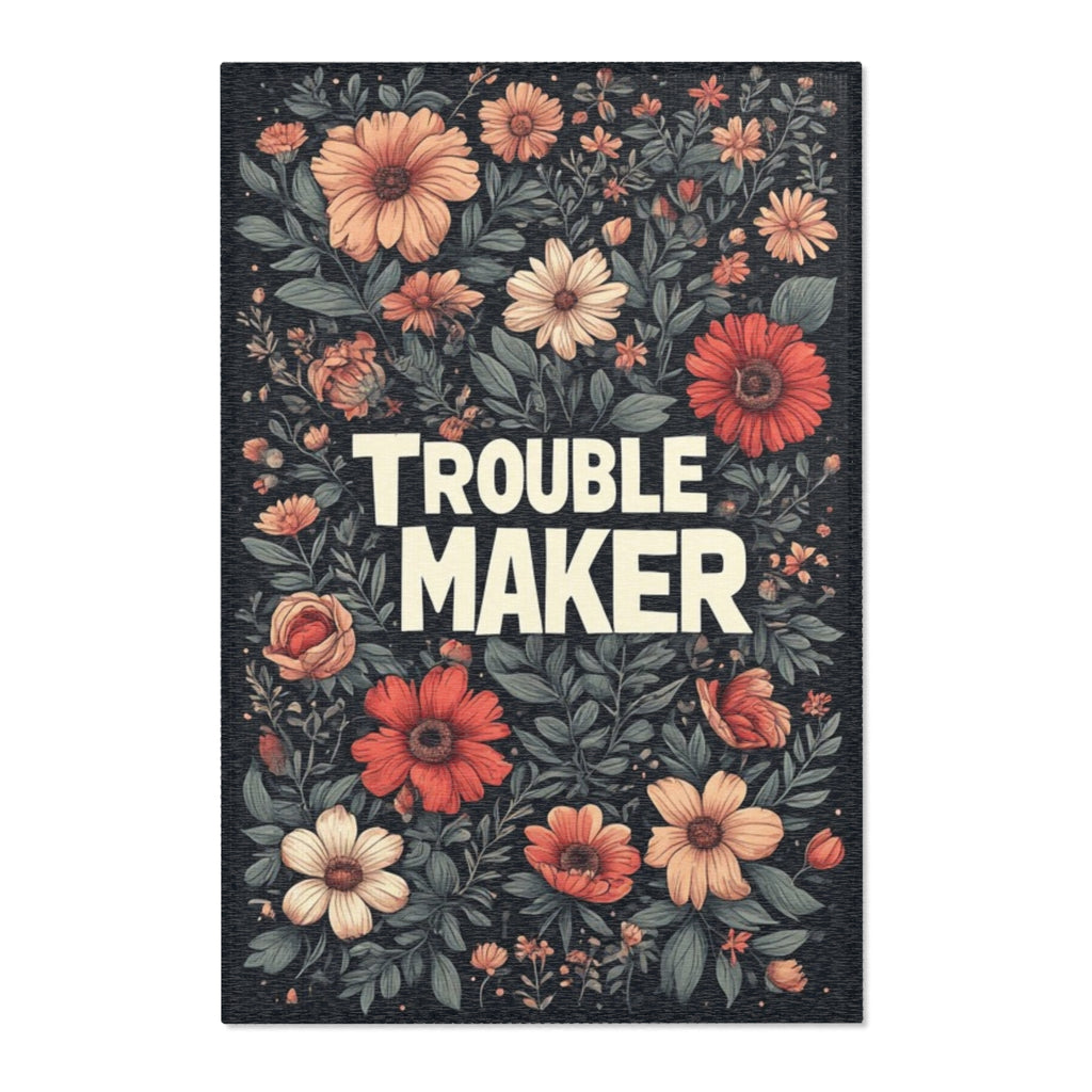 Trouble Maker Floral Area Rug