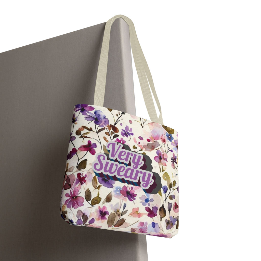 Floral "Very Sweary" Tote Bag