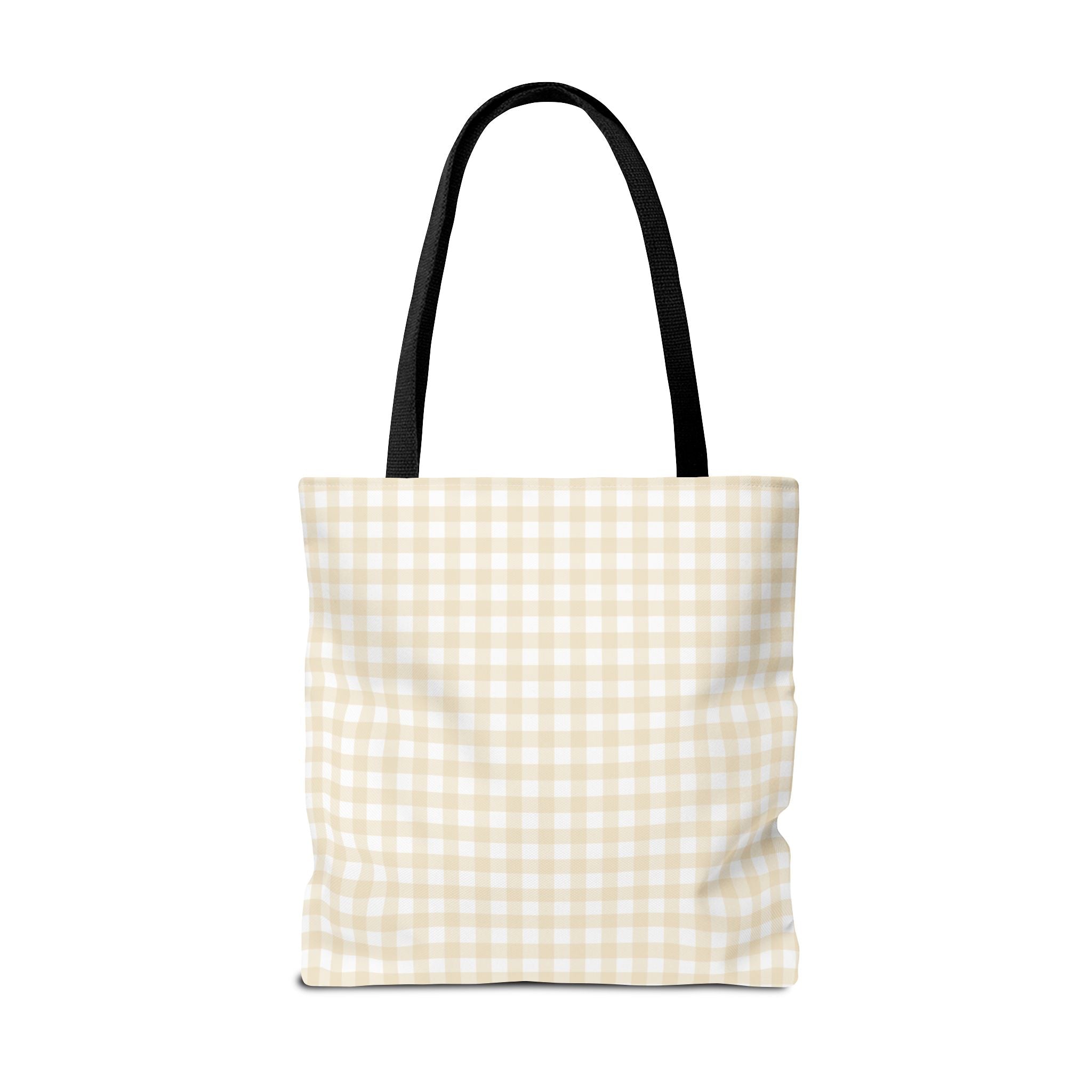 Retro Warning Tote Bag — "This bag contains my hopes, my plans, and maybe a surprise. Proceed with CAUTION"
