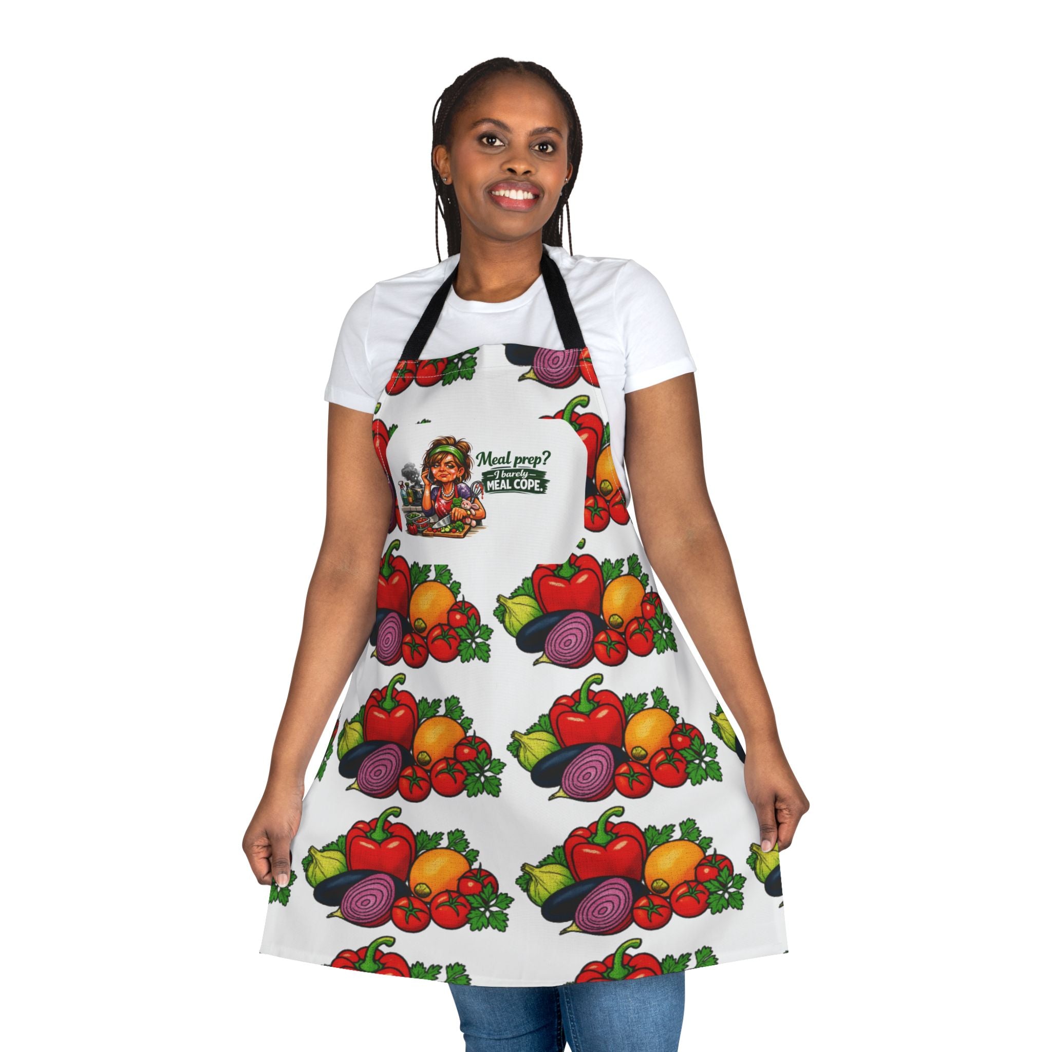 Sassy Chef Apron – "Meal Prep, I Can Barely Meal Cope"