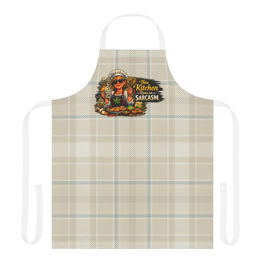 Sassy Chef Apron — “This Kitchen Runs on Sarcasm”