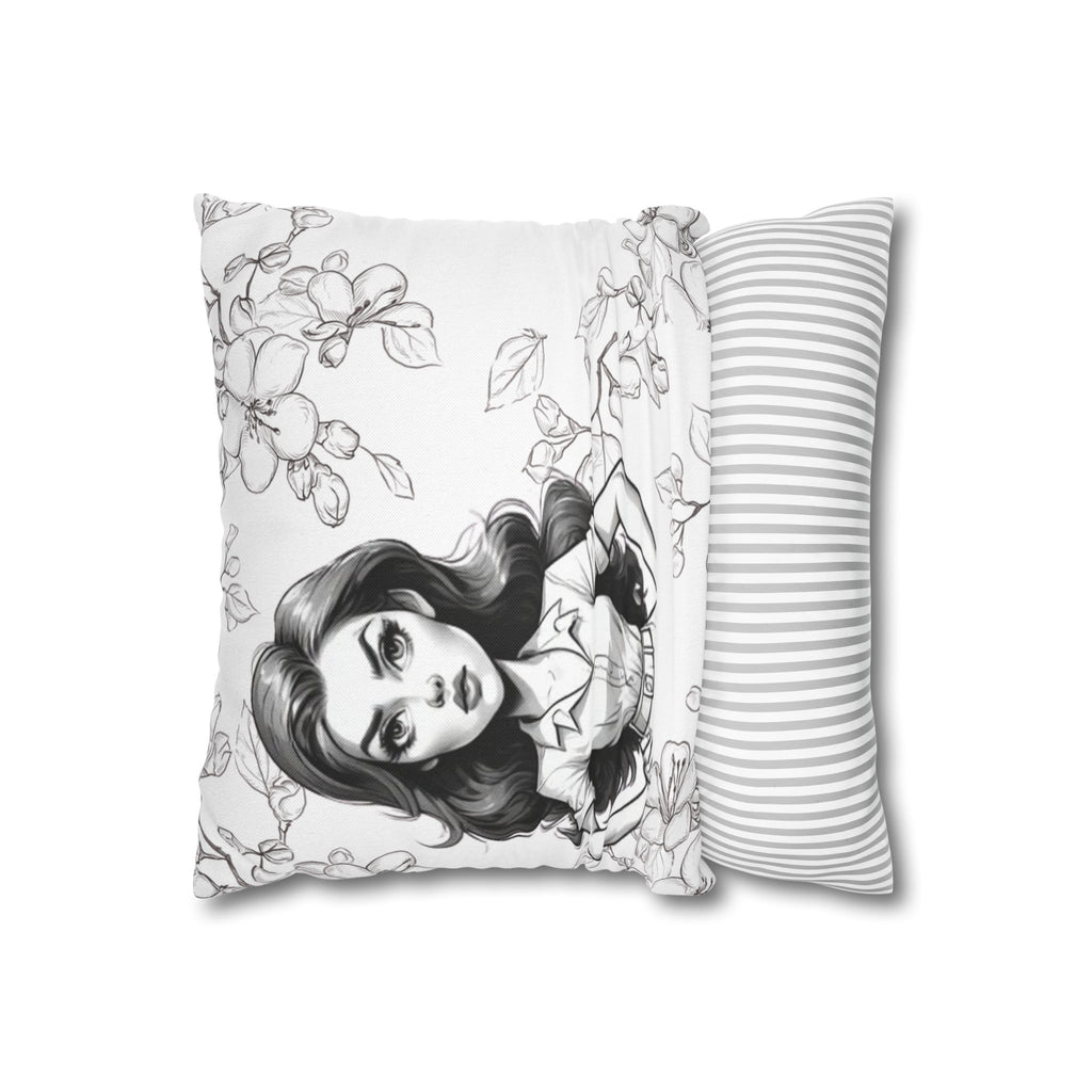 Funny Quote 'and the horse you rode in on' Decorative Pillowcase