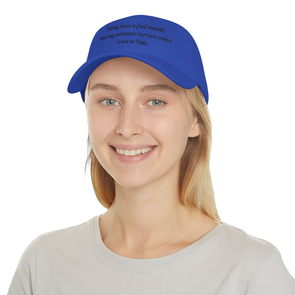 I may have a foul mouth Low Profile Embroidered Baseball Cap — Women's Attitude Hat
