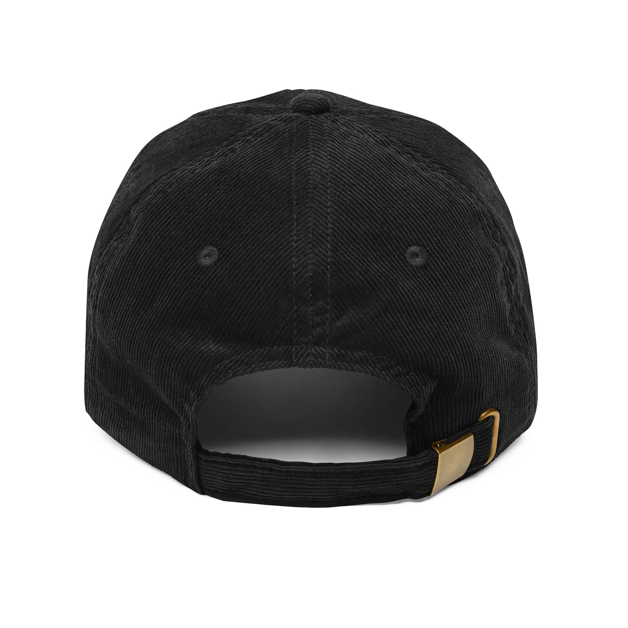 Embroidered Corduroy Cap — “My Dog Says You're a Hoe”