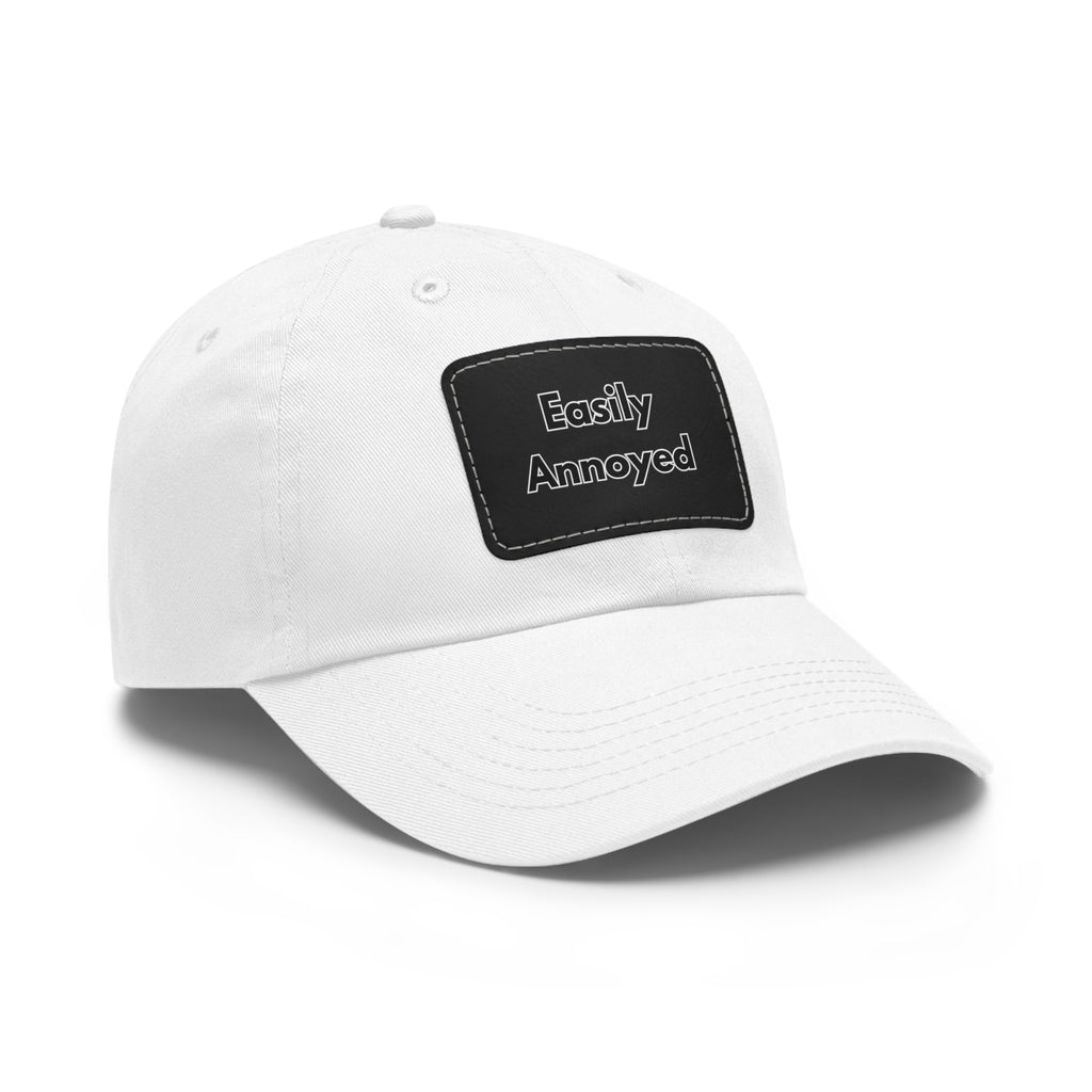 Easily Annoyed Leather Patch "Dad Hat" – Funny Casual Cap