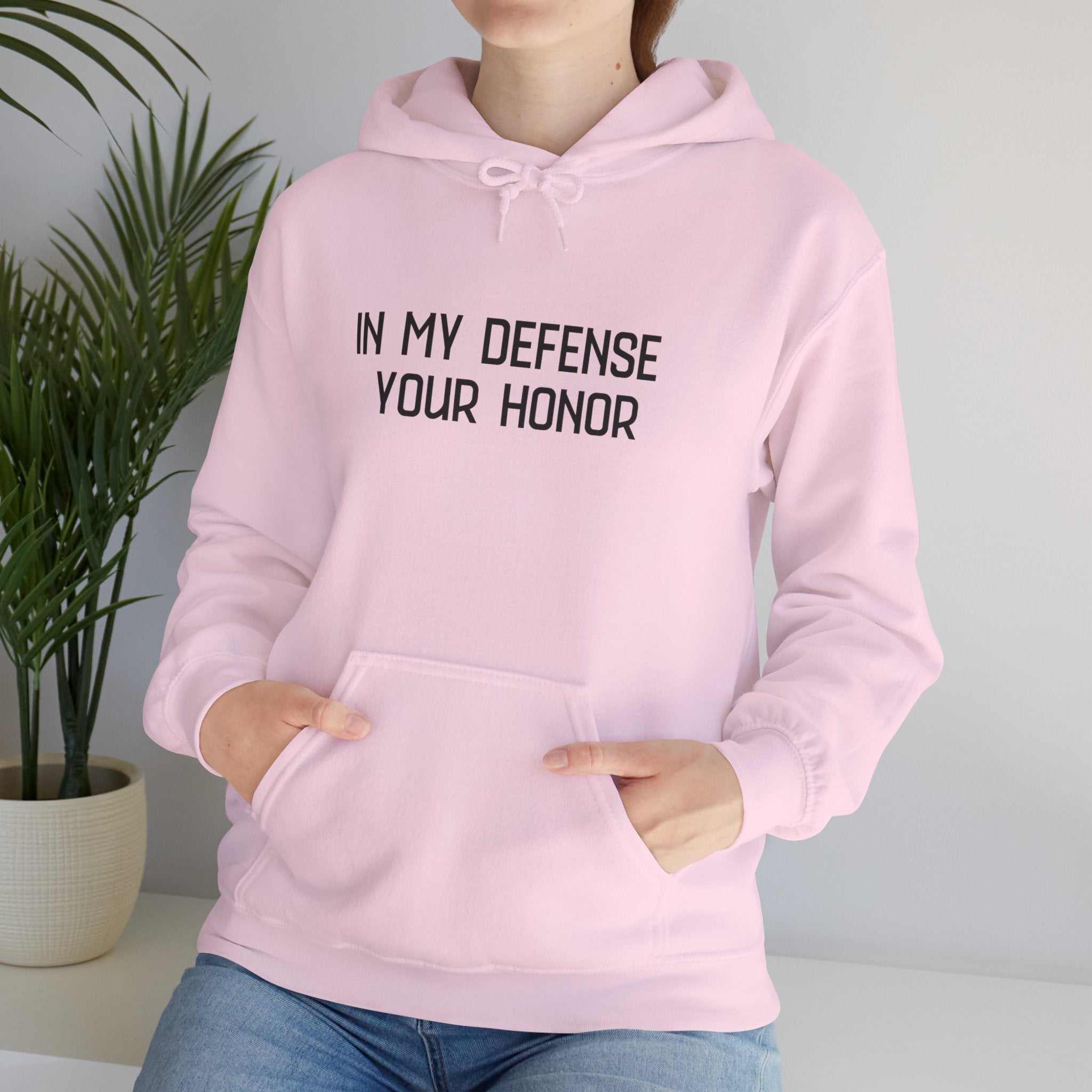 Hoodie — "In My Defense Your Honor" Truck Jump Graphic Pullover
