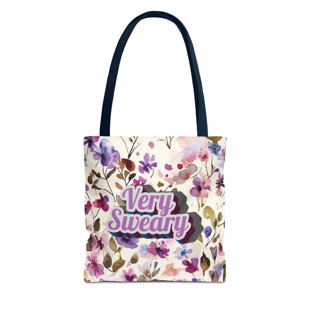 Floral "Very Sweary" Tote Bag