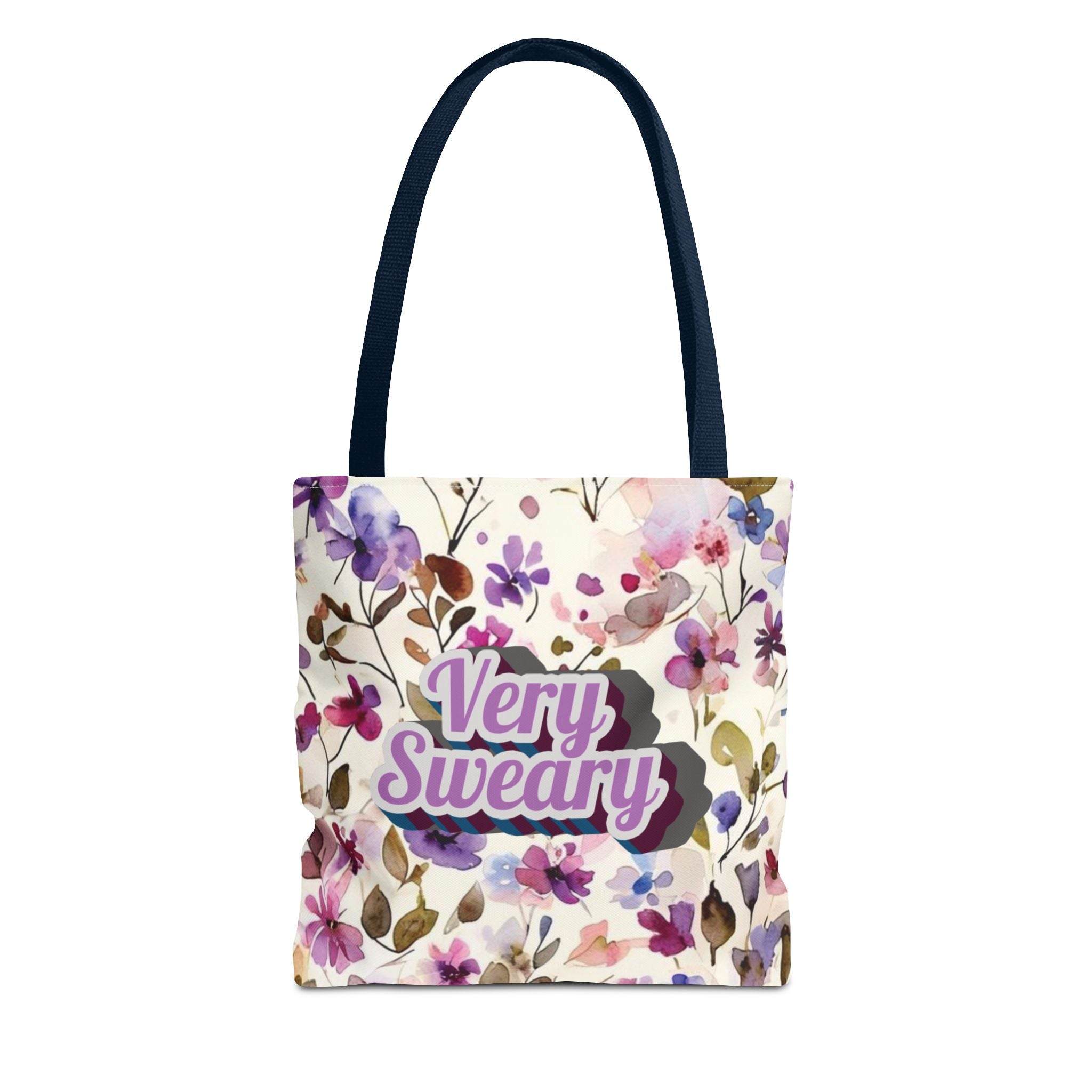 Floral "Very Sweary" Tote Bag