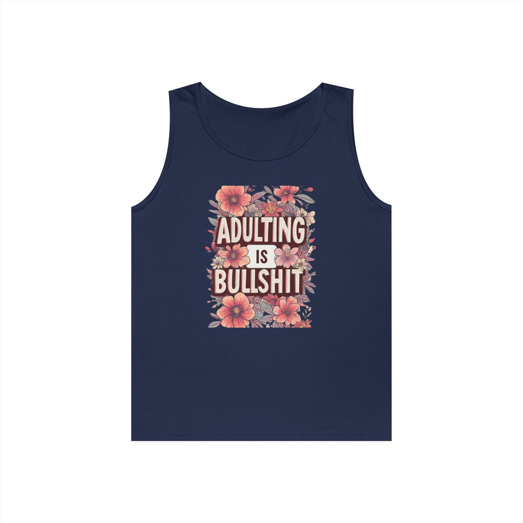 Adulting Is Bullshit Floral Tank