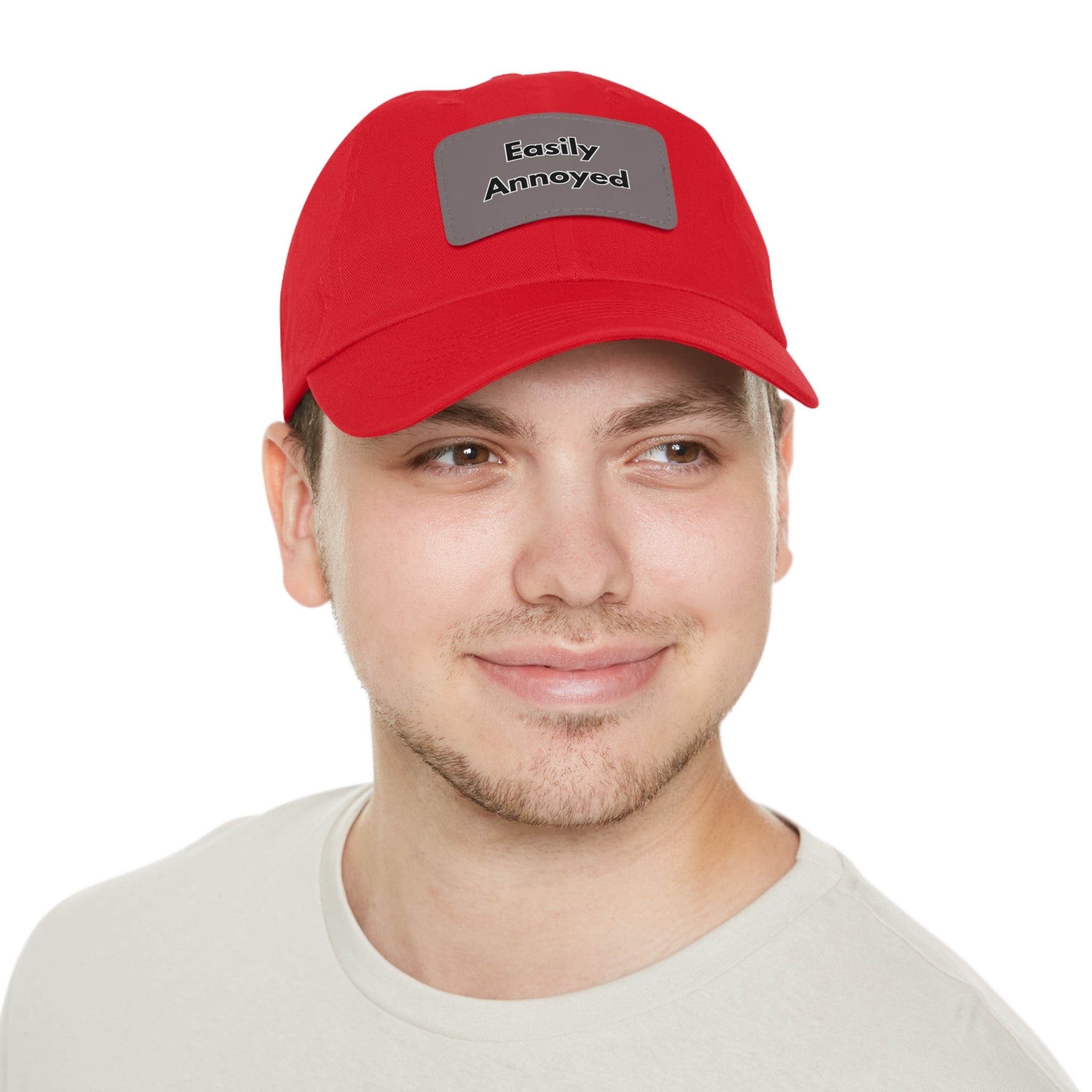 Easily Annoyed Leather Patch "Dad Hat" – Funny Casual Cap